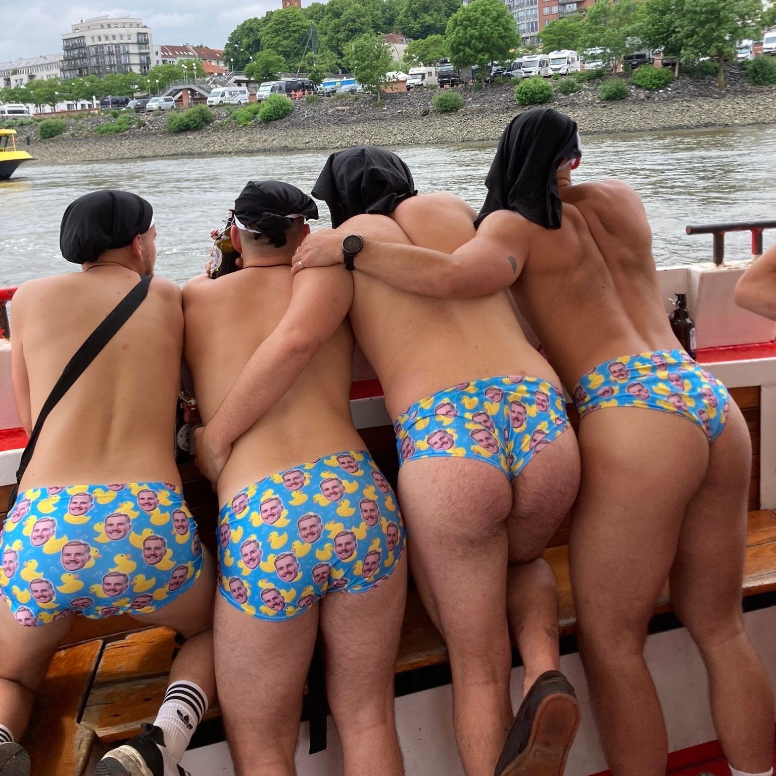 Rubber Duck Custom Swim Trunks