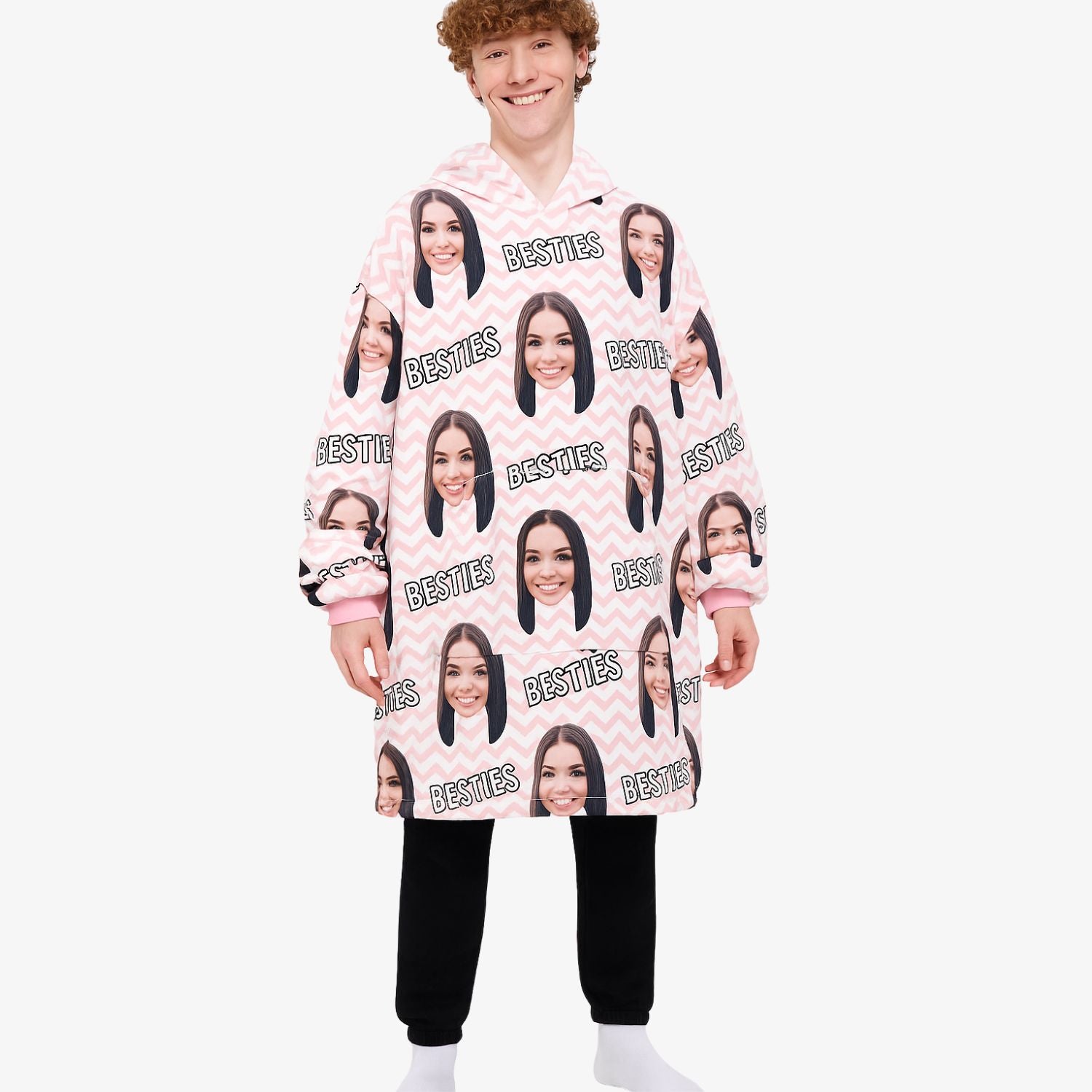Besties Personalised Hoodie Blanket