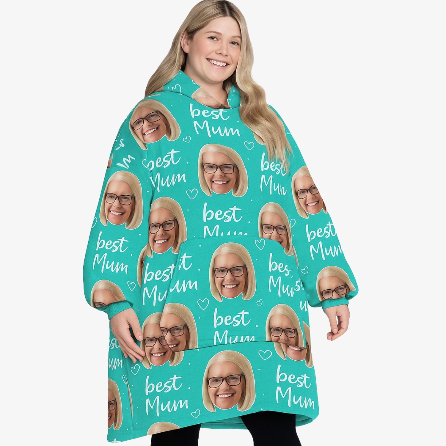 Best Mum Custom Hoodie Blanket