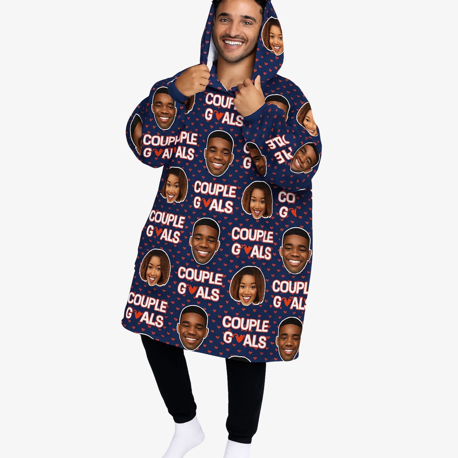 Couple Goals Custom Hoodie Blanket