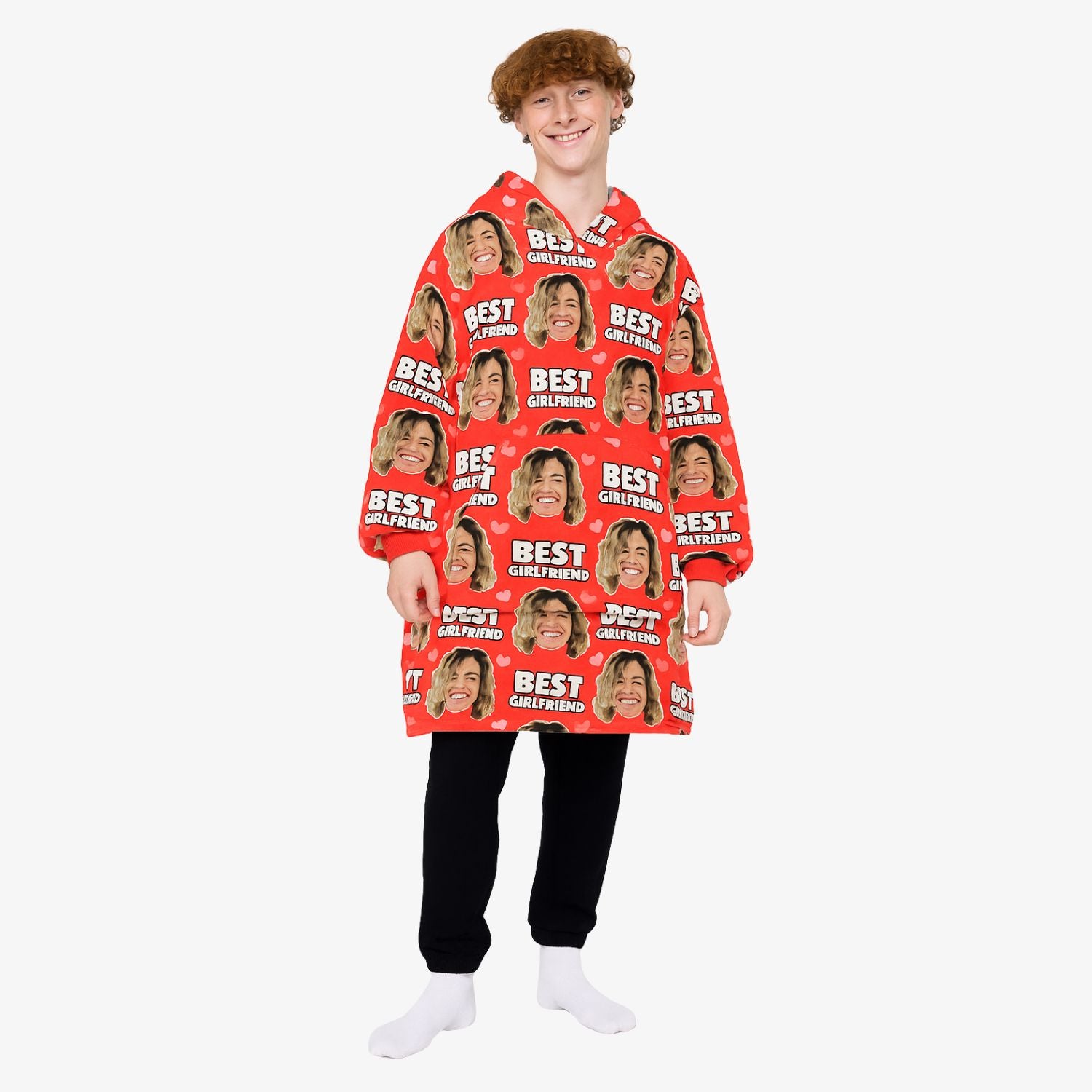 Best Girlfriend Custom Hoodie Blanket