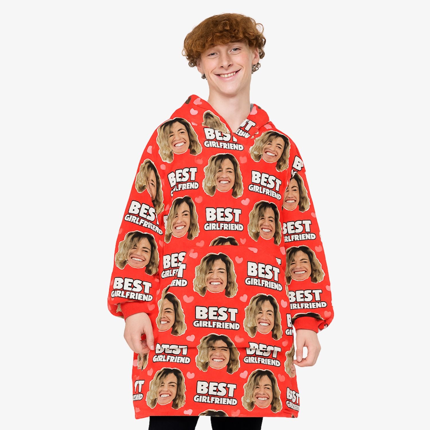 Best Girlfriend Custom Hoodie Blanket