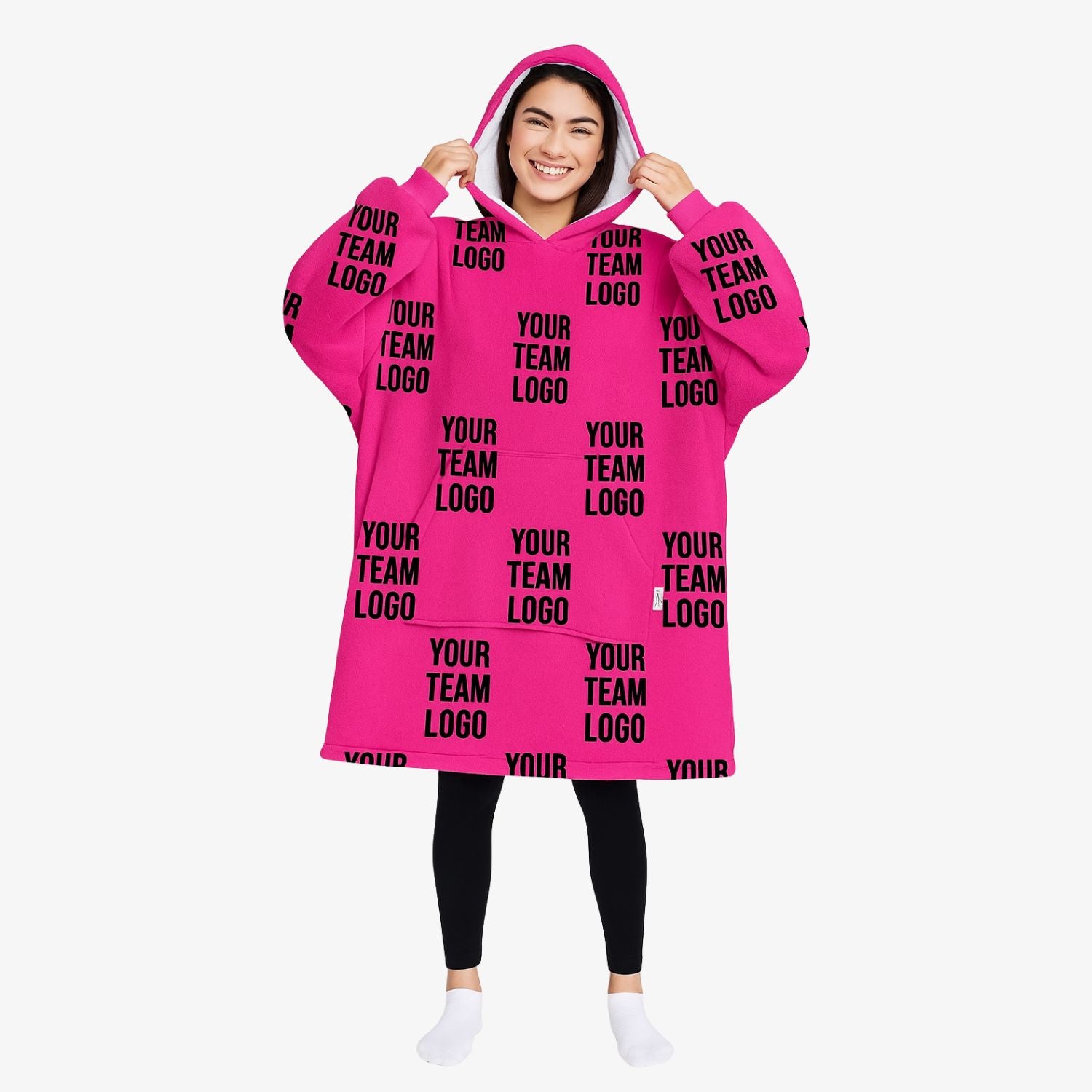 Your Team Custom Hoodie Blanket