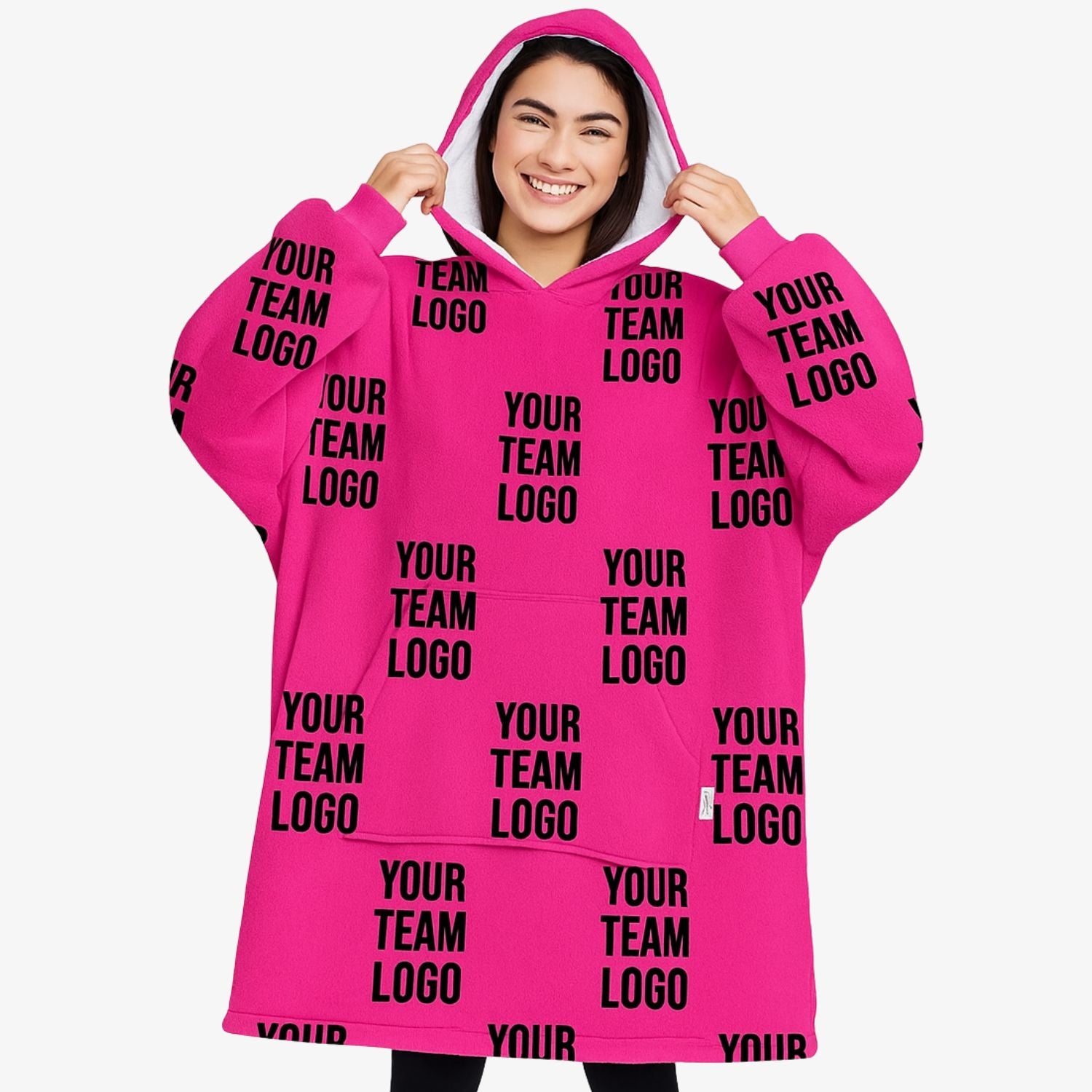Your Team Custom Hoodie Blanket