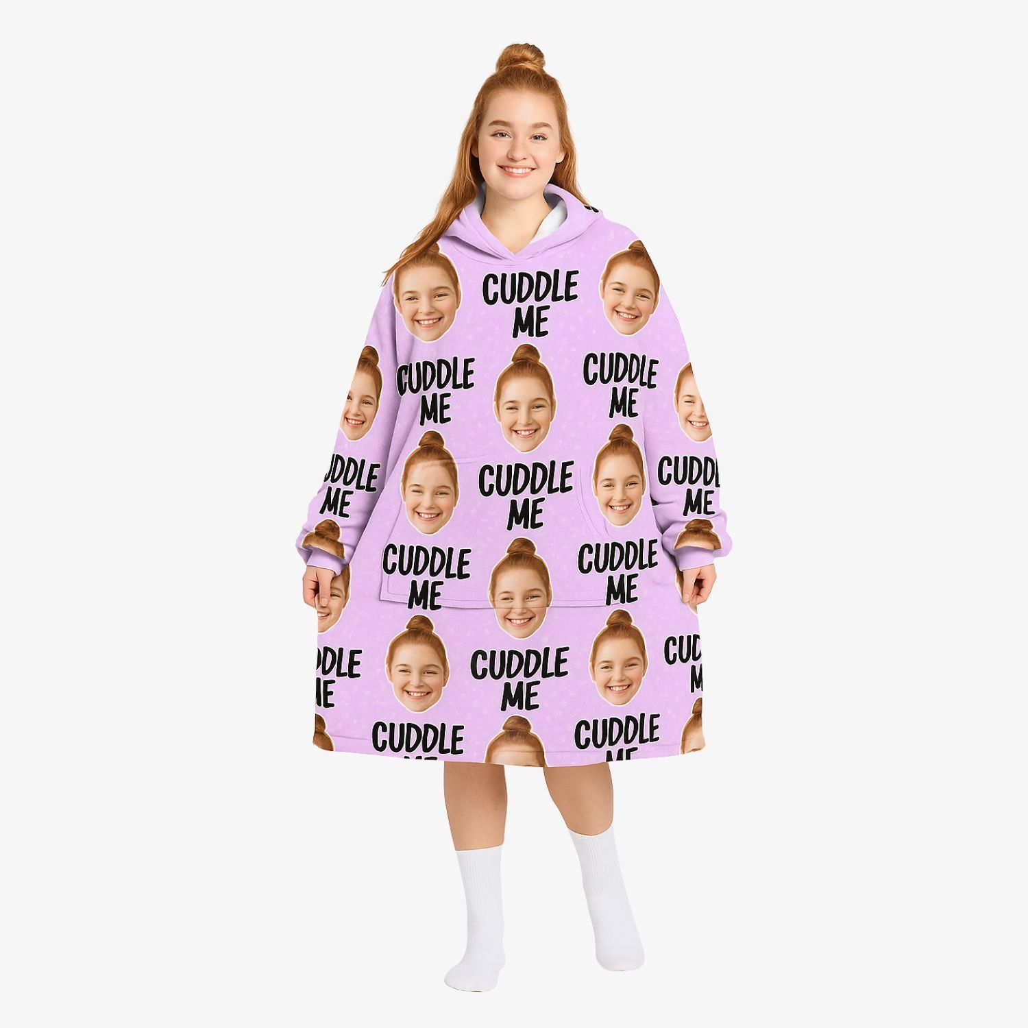 Cuddle Me Custom Hoodie Blanket
