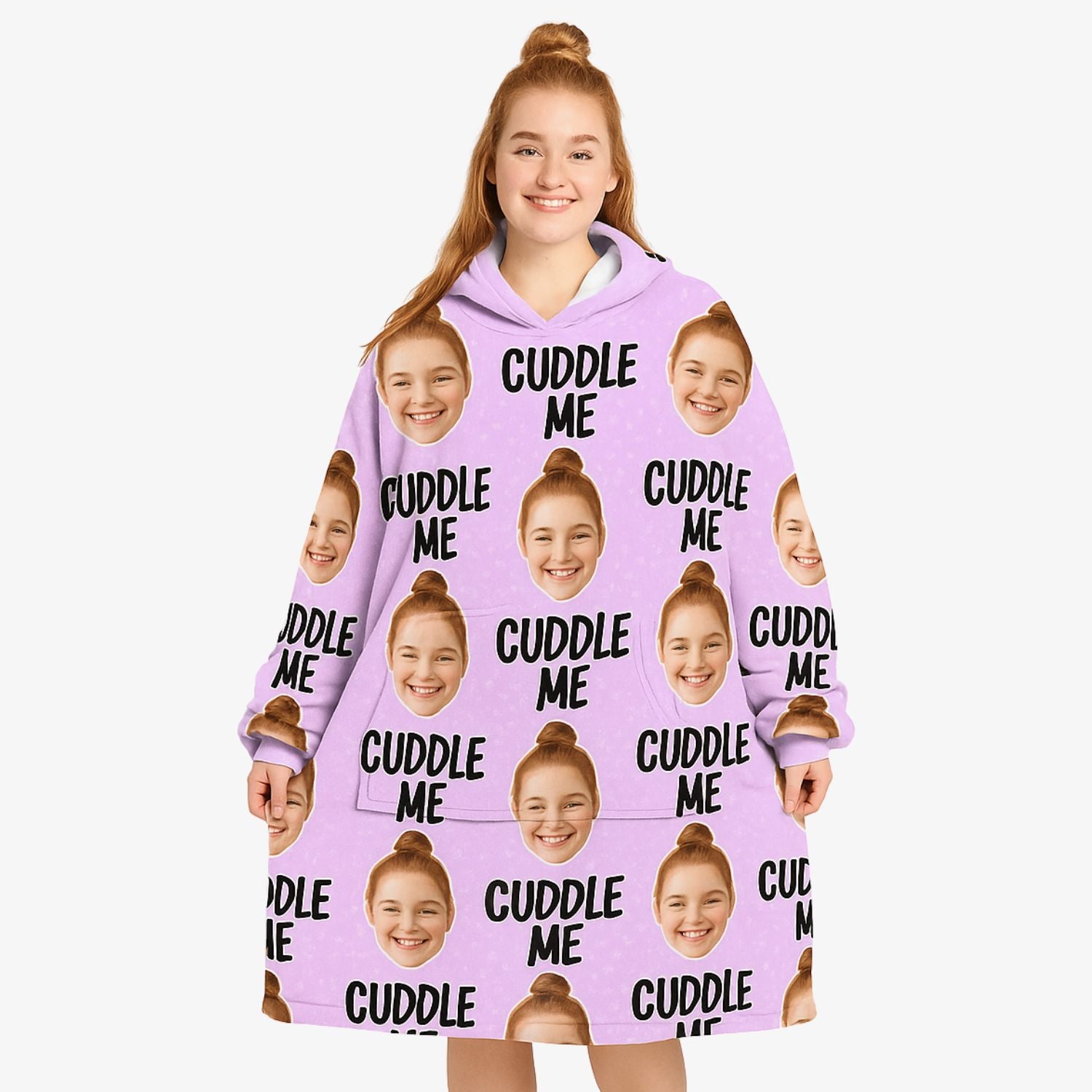 Cuddle Me Custom Hoodie Blanket