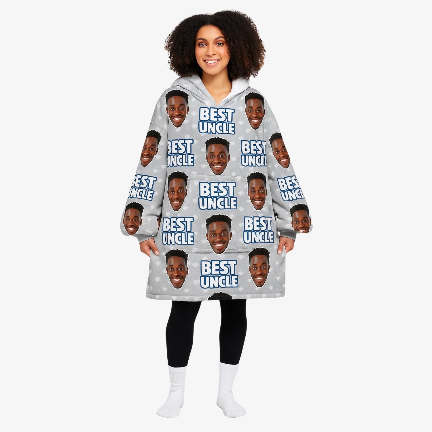 Best Uncle Personalised Hoodie Blanket