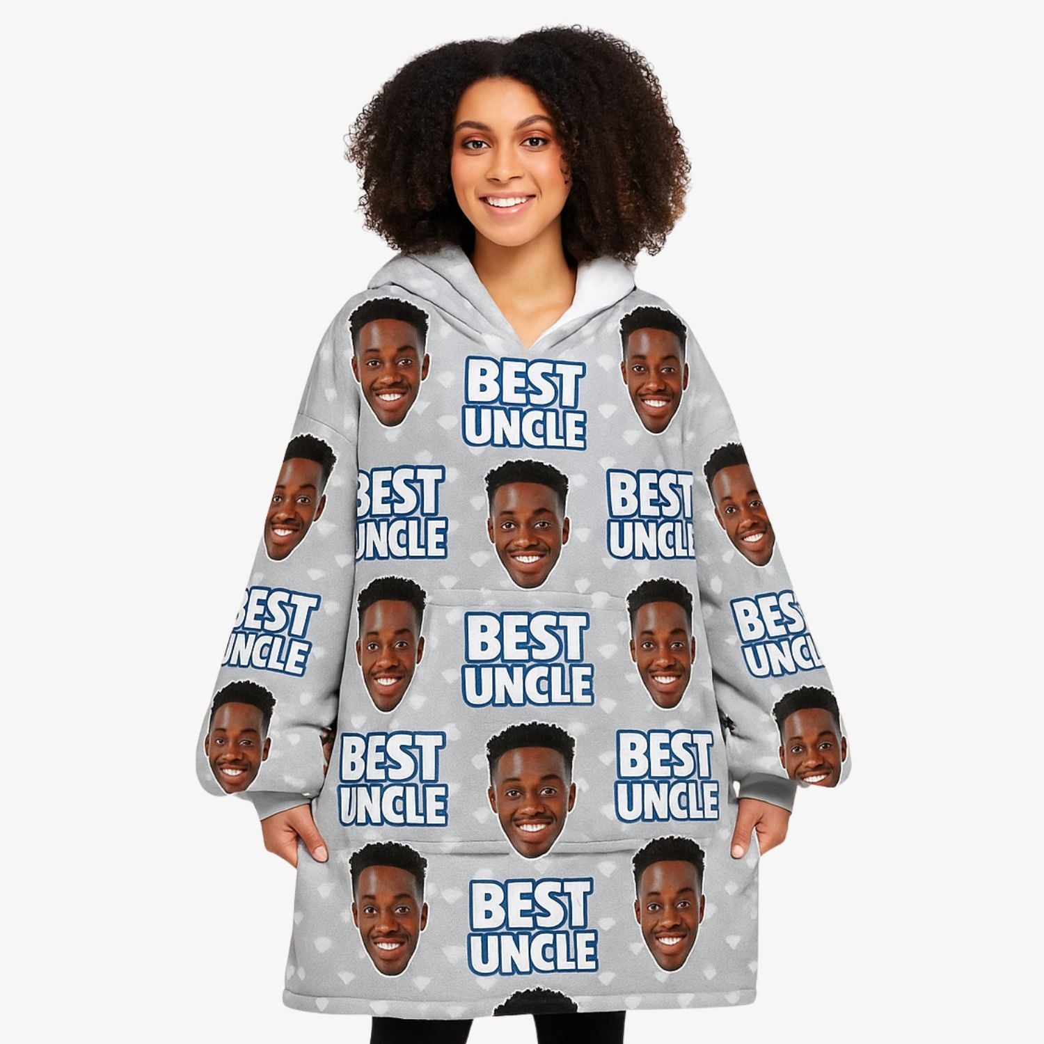 Best Uncle Personalised Hoodie Blanket