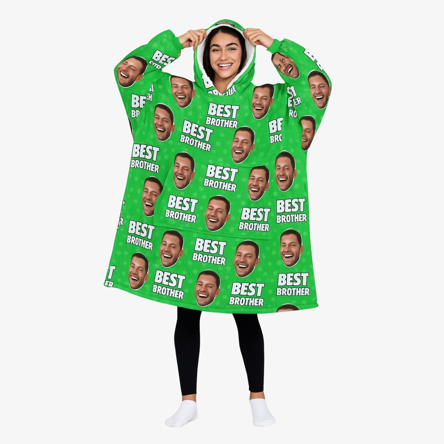 Best Brother Personalised Hoodie Blanket