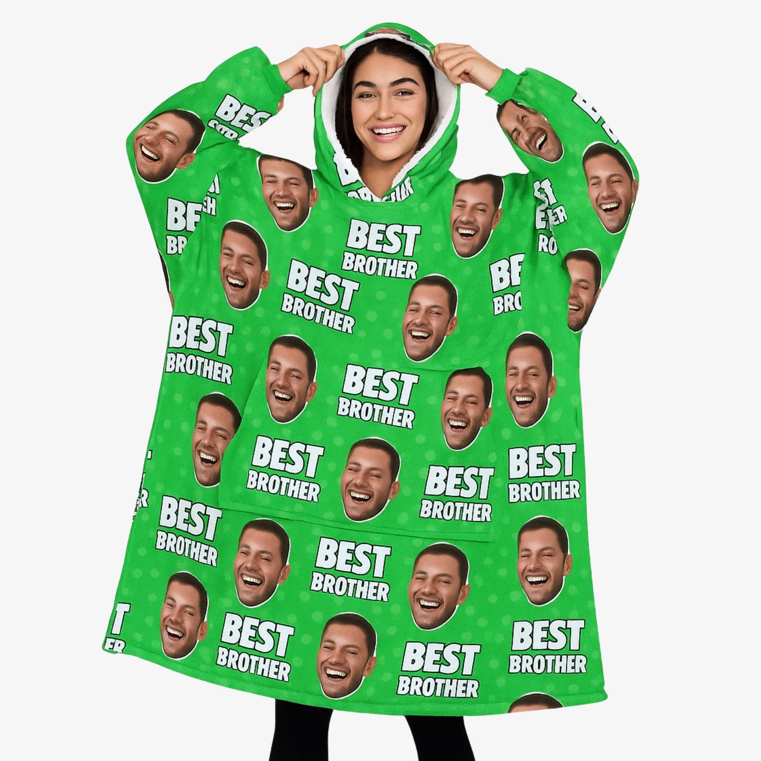 Best Brother Personalised Hoodie Blanket