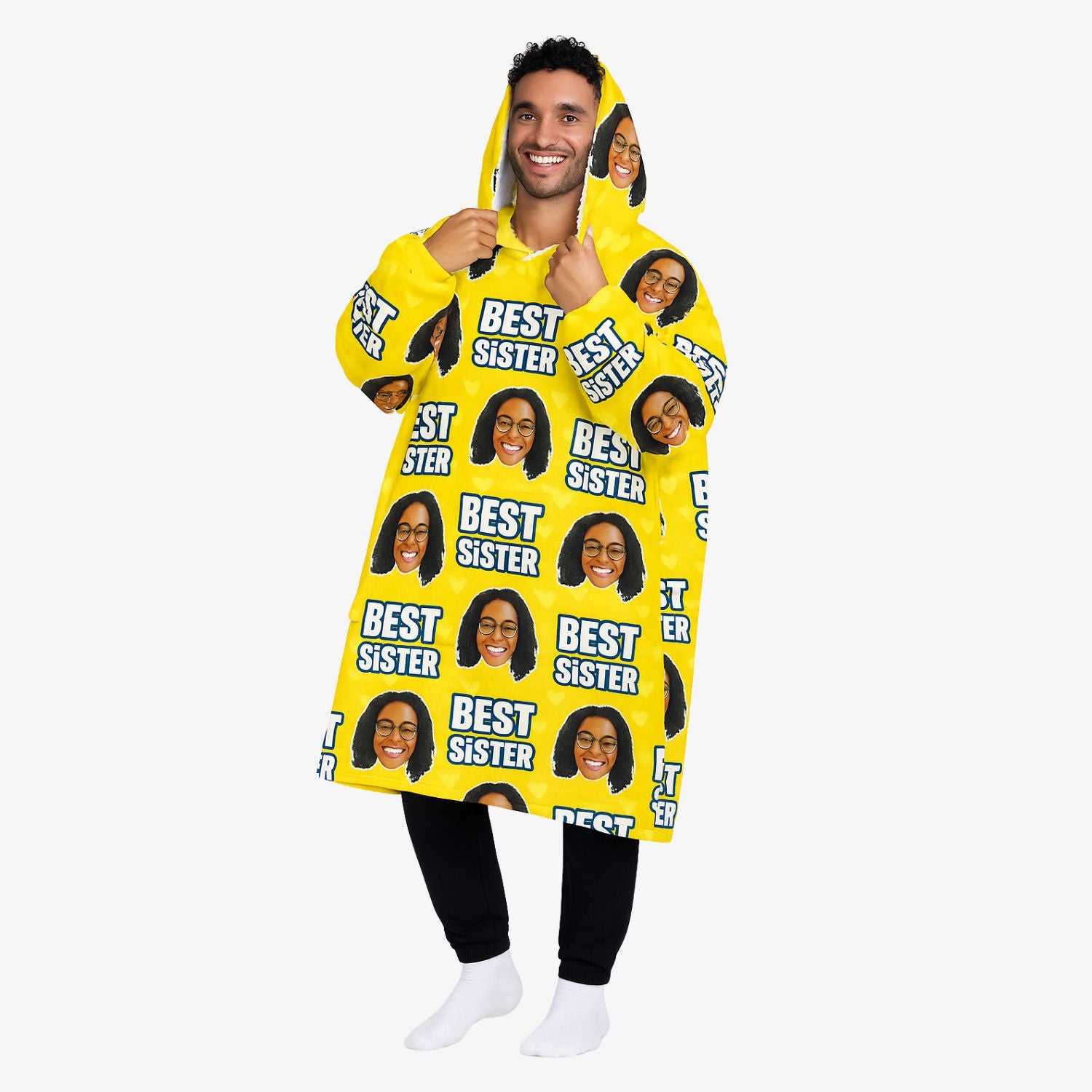 Best Sister Personalised Hoodie Blanket