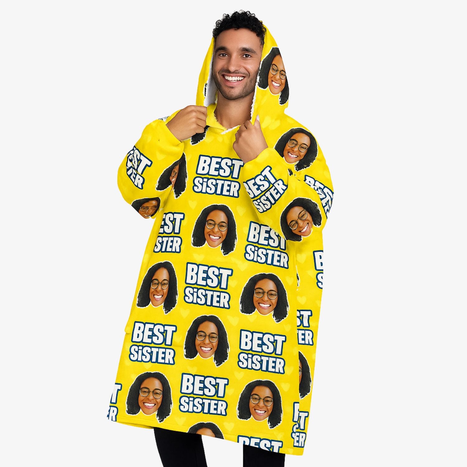 Best Sister Personalised Hoodie Blanket