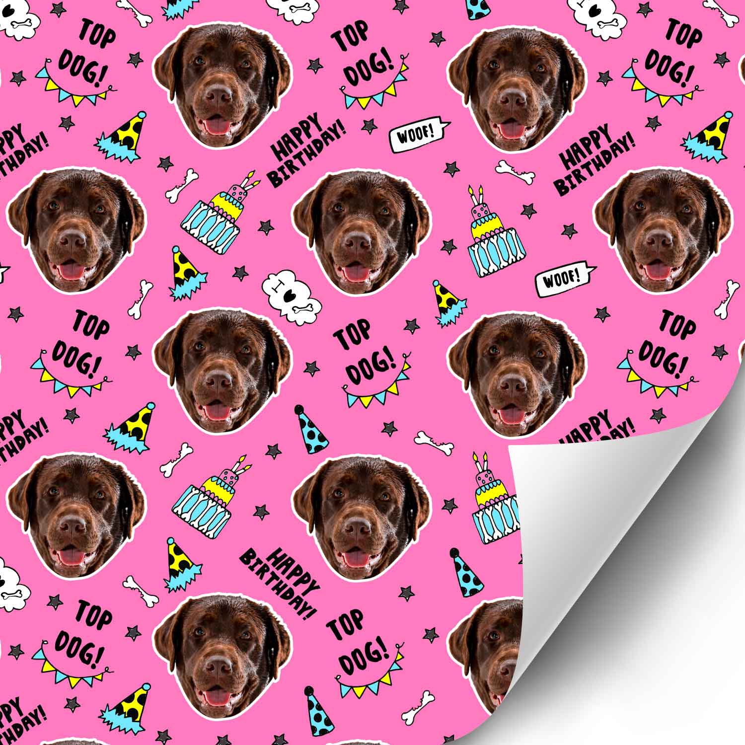 Birthday Dog Wrapping Paper