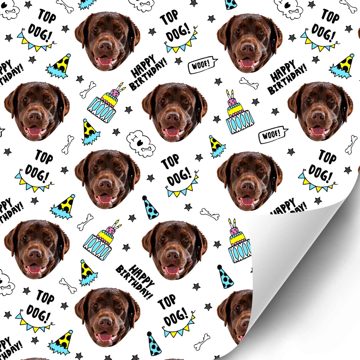 Birthday Dog Wrapping Paper