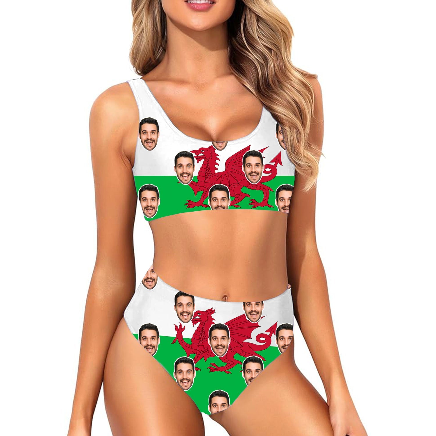 Wales Flag Custom Made Bikini Set