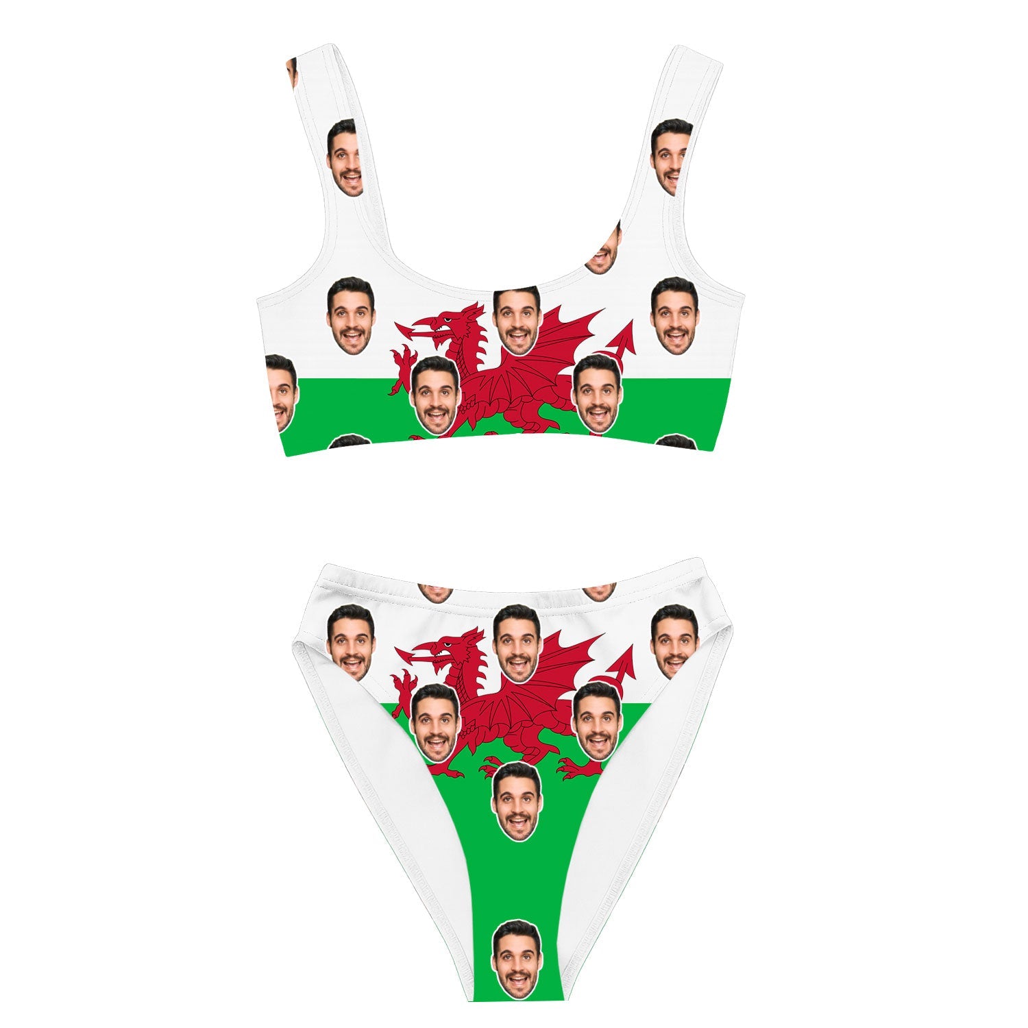 Wales Flag Custom Made Bikini Set