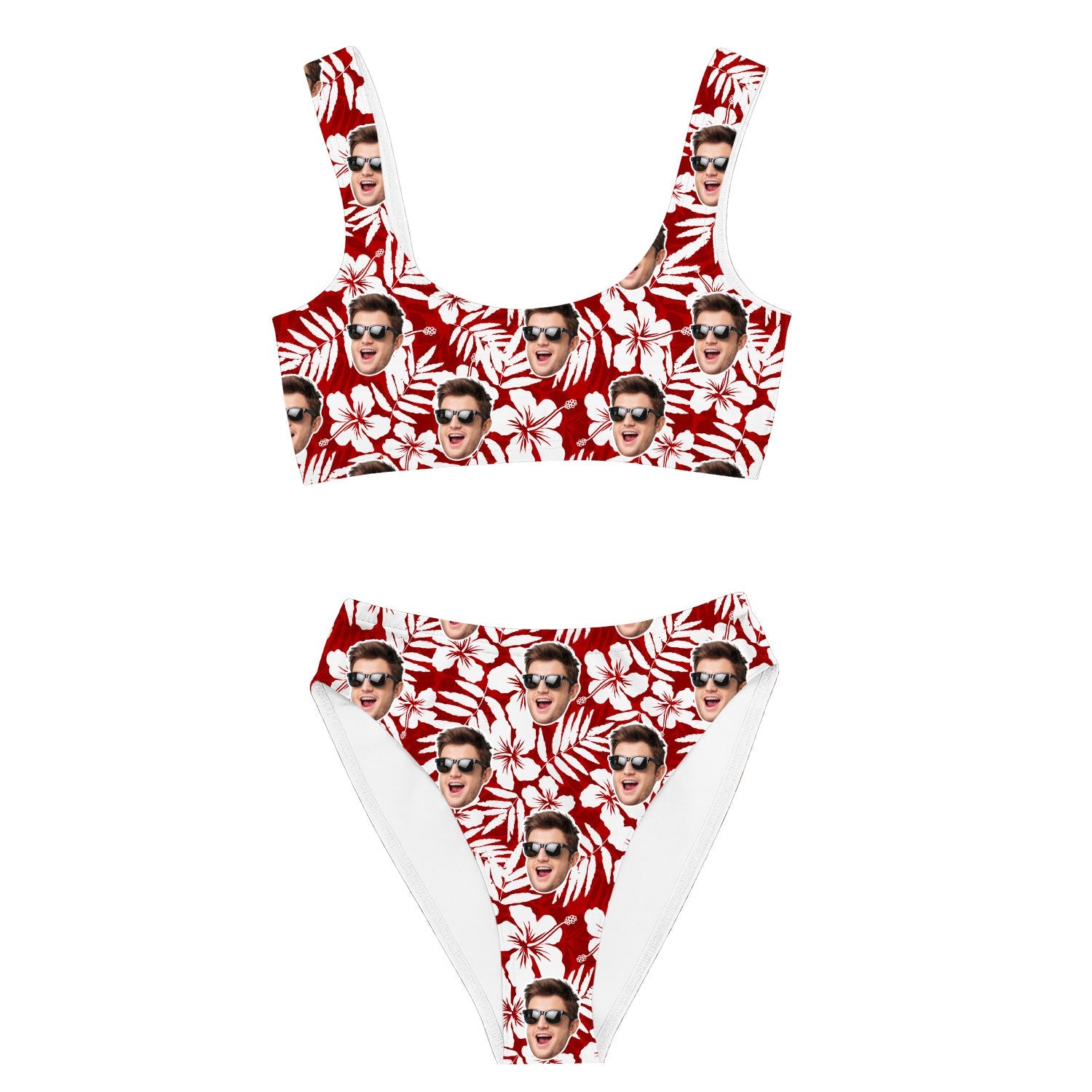 Hawaiian Red Custom Made Bikini Set