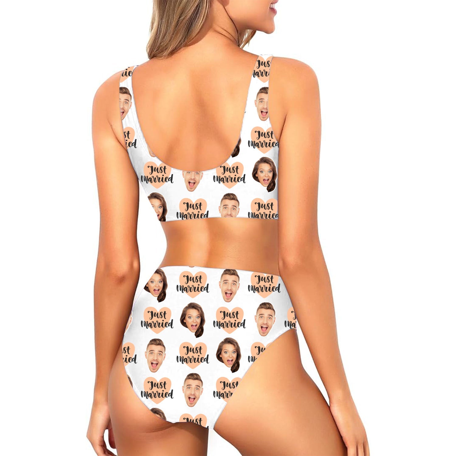 Just Married Custom Made Bikini Set