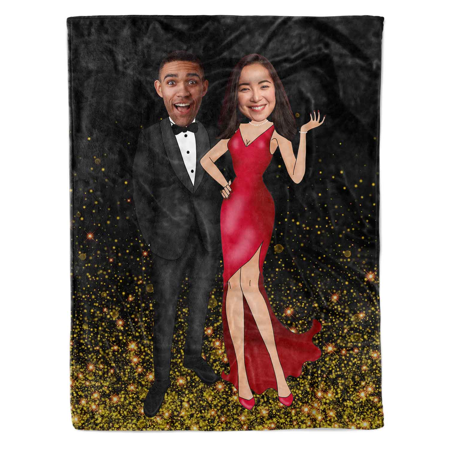The Red Carpet Couple Personalised Wedding Blanket