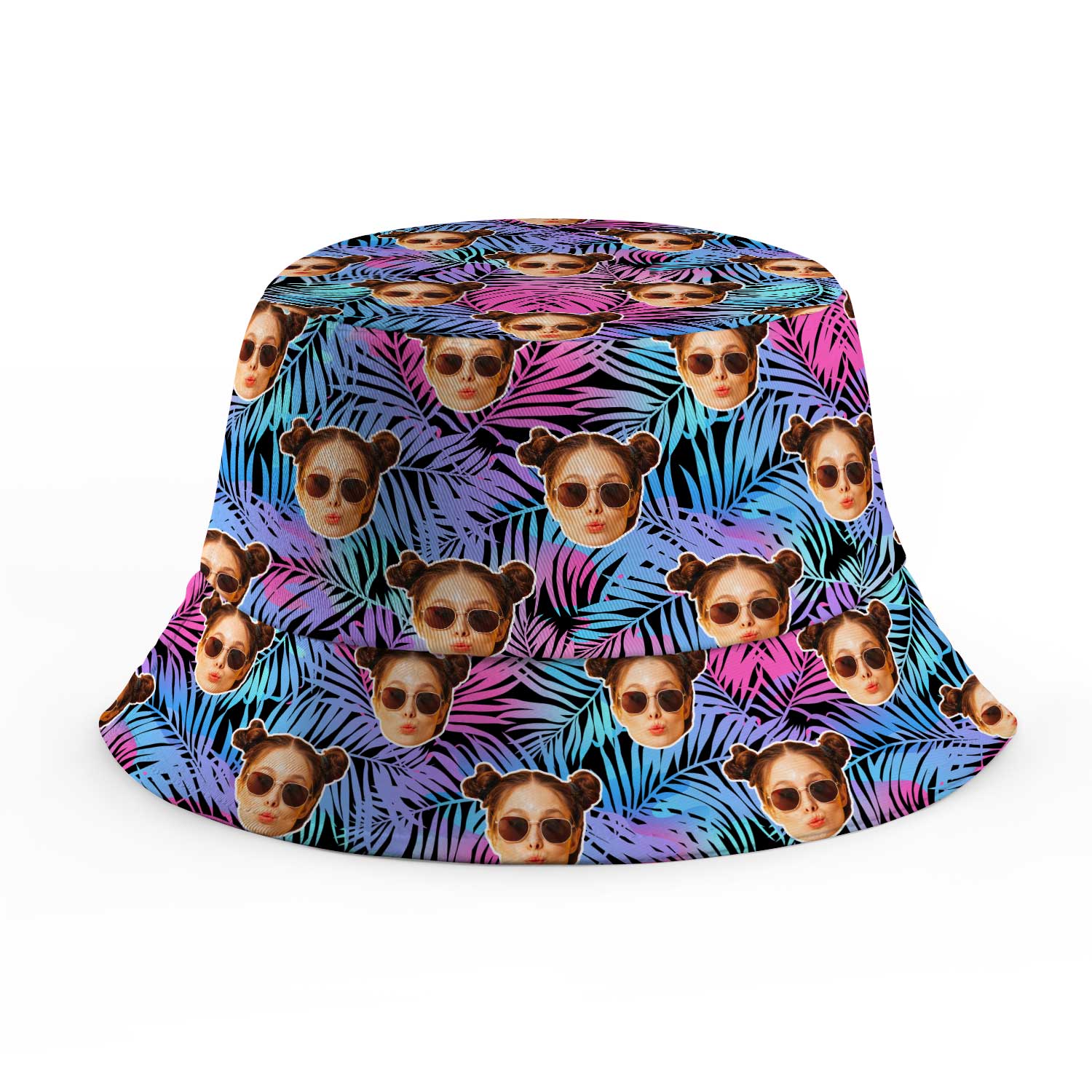 Neon Tropical Custom Bucket Hat