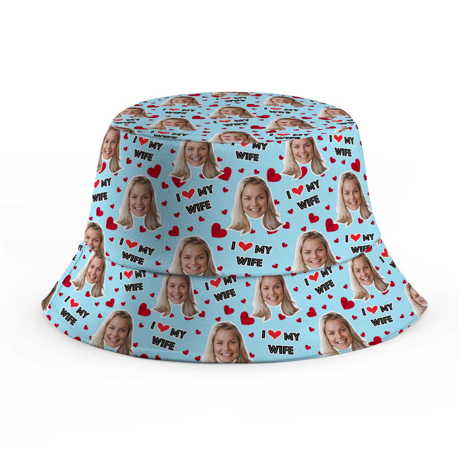 I Love My Wife Custom Bucket Hat