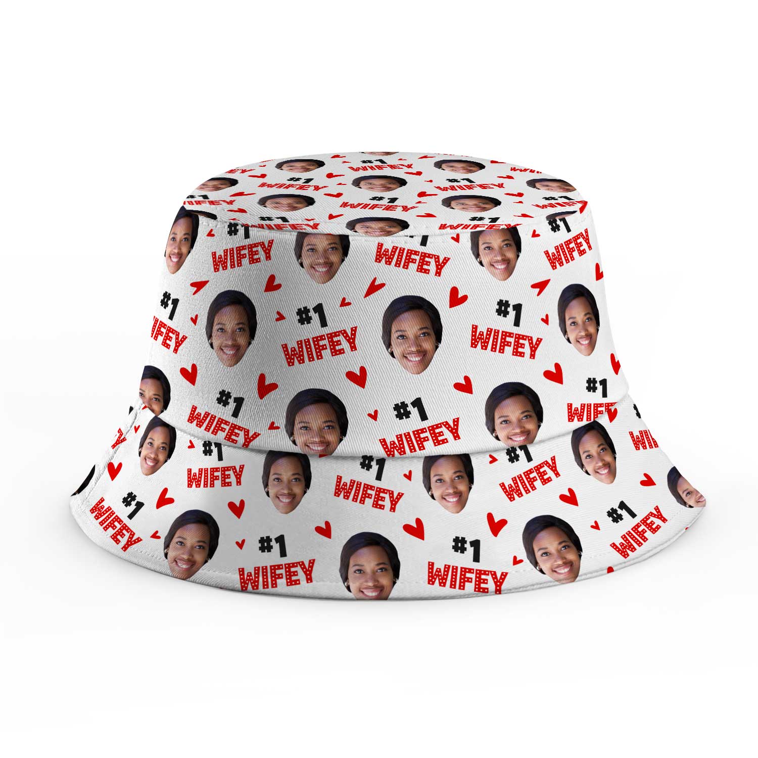 number 1 Wifey Custom Bucket Hat