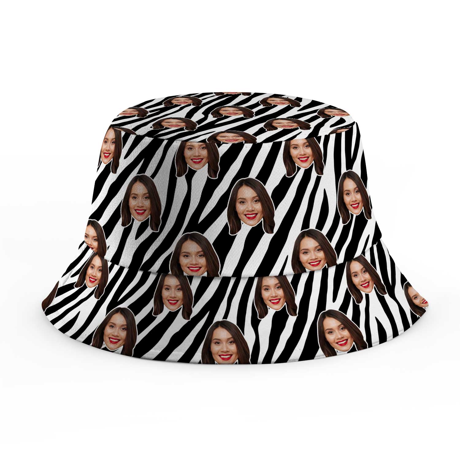 Zebra Print Custom Bucket Hat