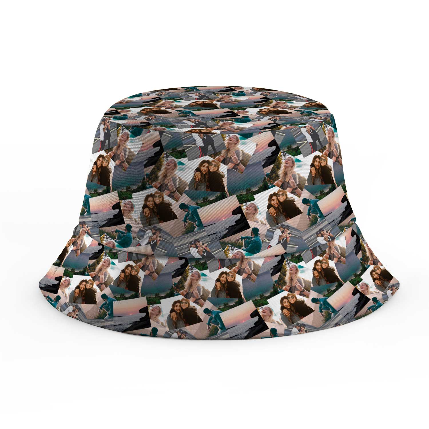 Overlap Photo Collage Custom Bucket Hat