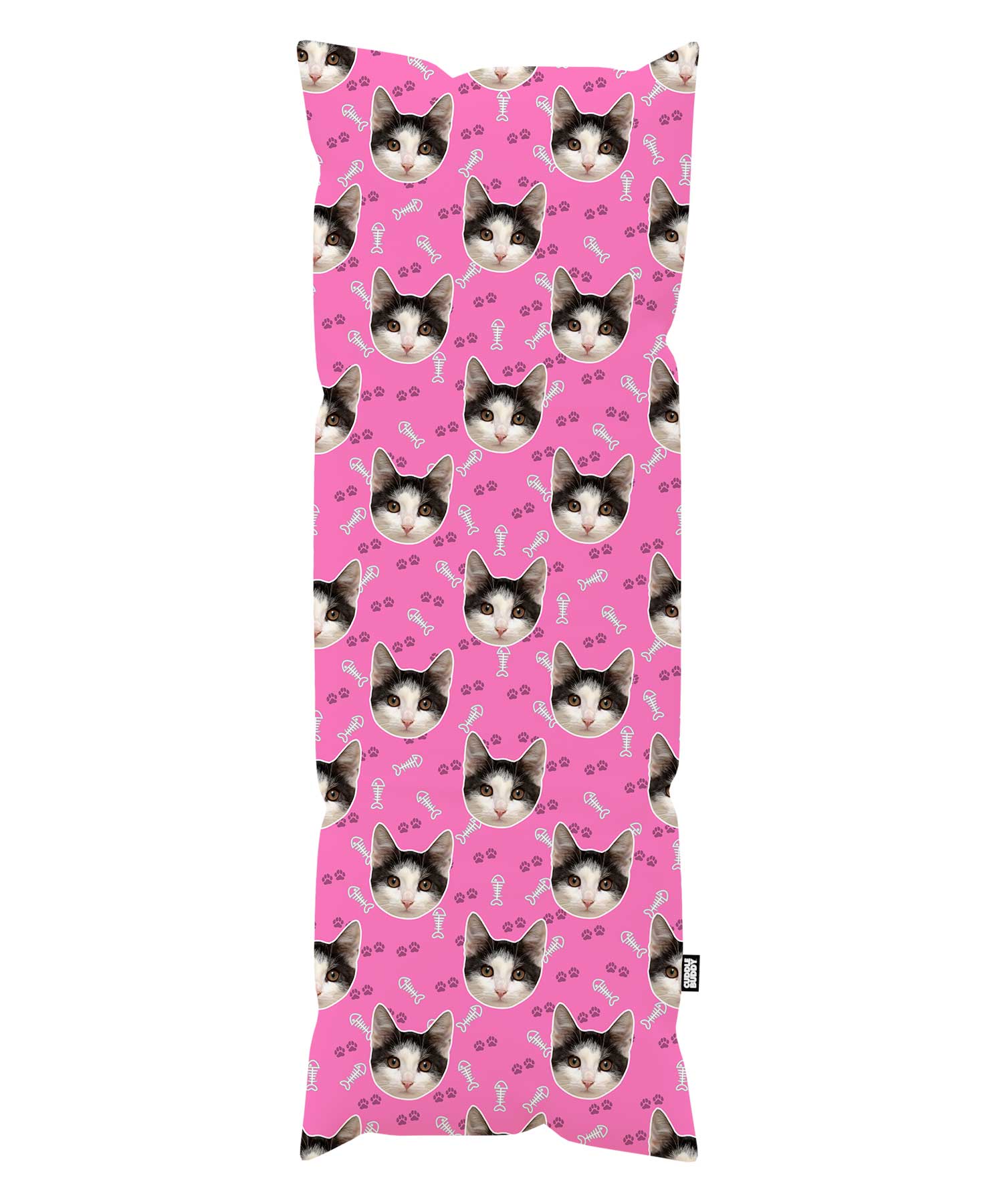 Cat Face Custom Body Pillow