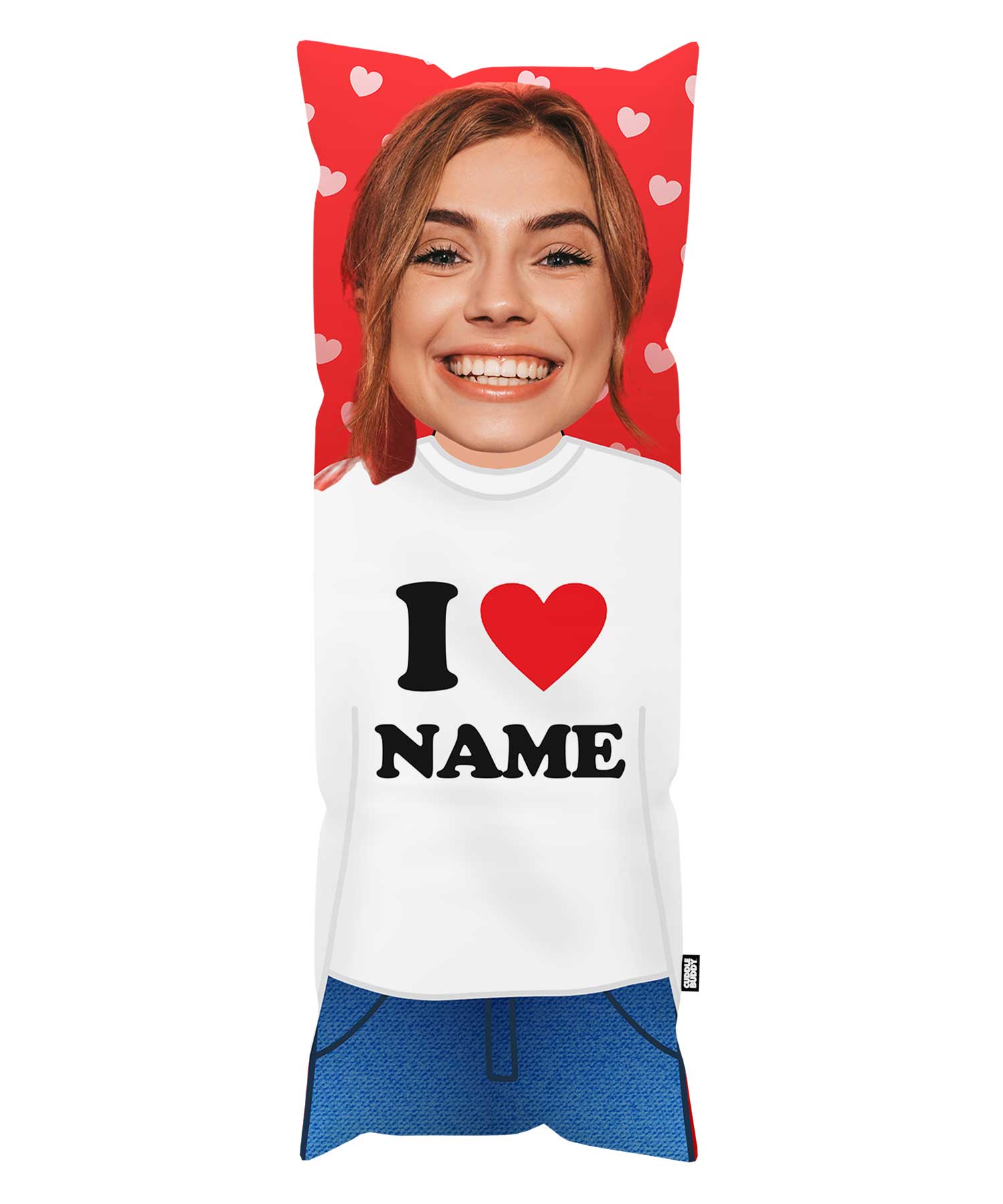I Heart (Name) Custom Body Pillow