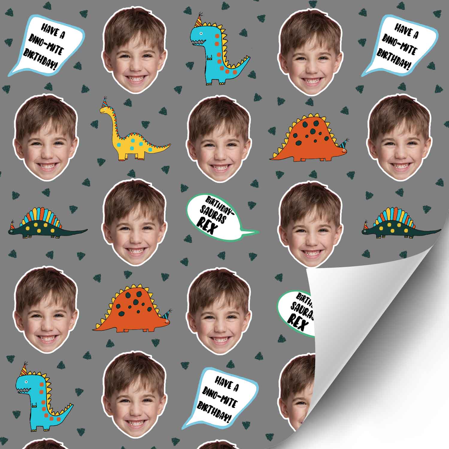 Birthday Dinosaur Wrapping Paper