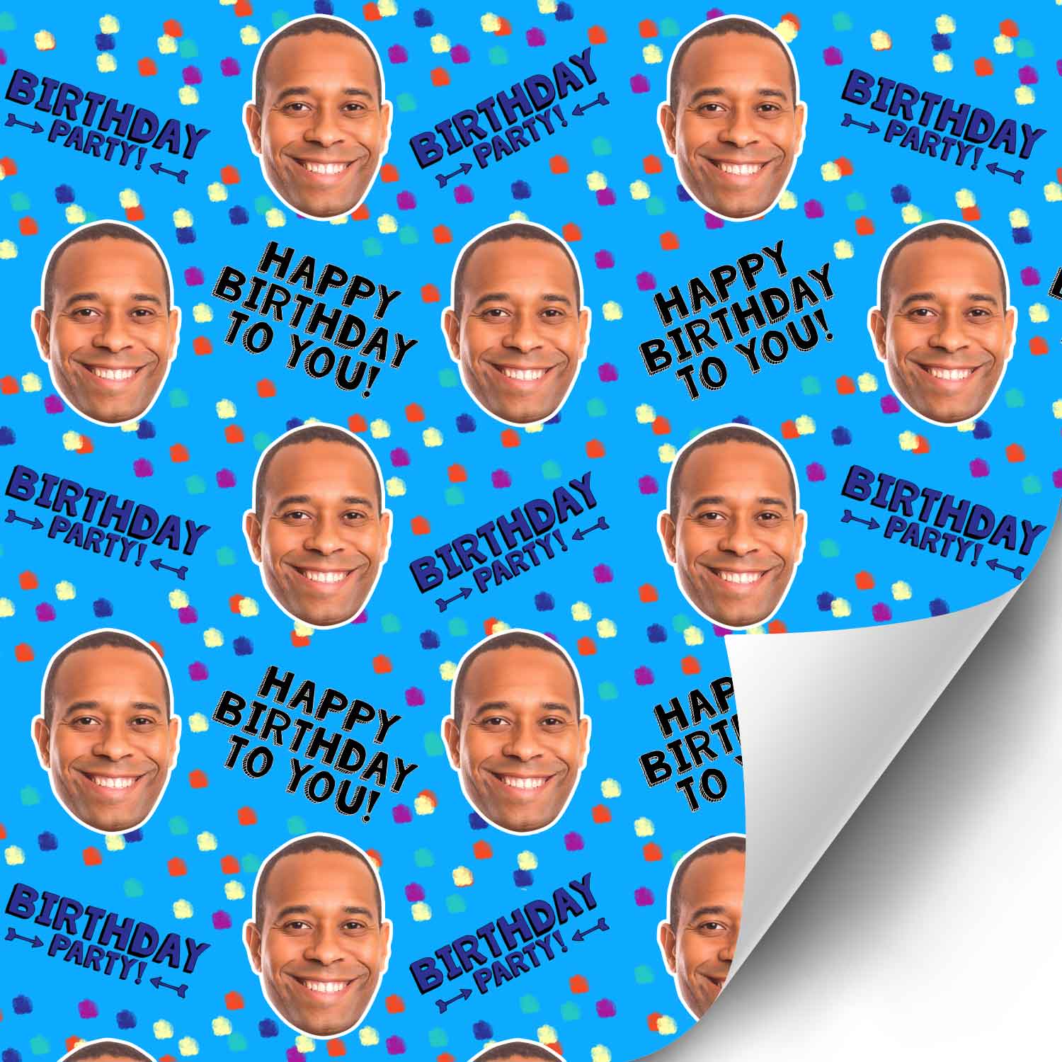 Birthday Polka Dot Personalised Wrapping Paper