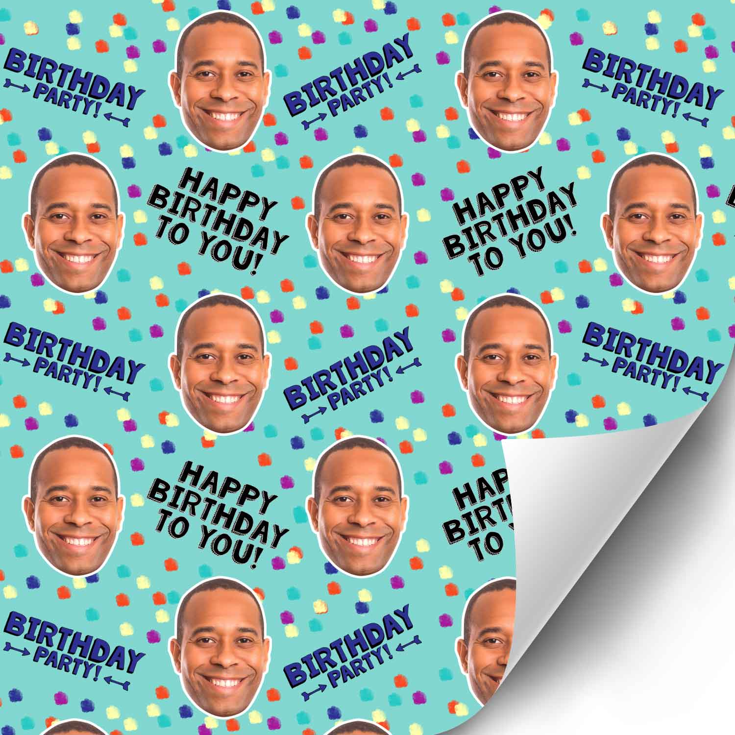 Birthday Polka Dot Personalised Wrapping Paper