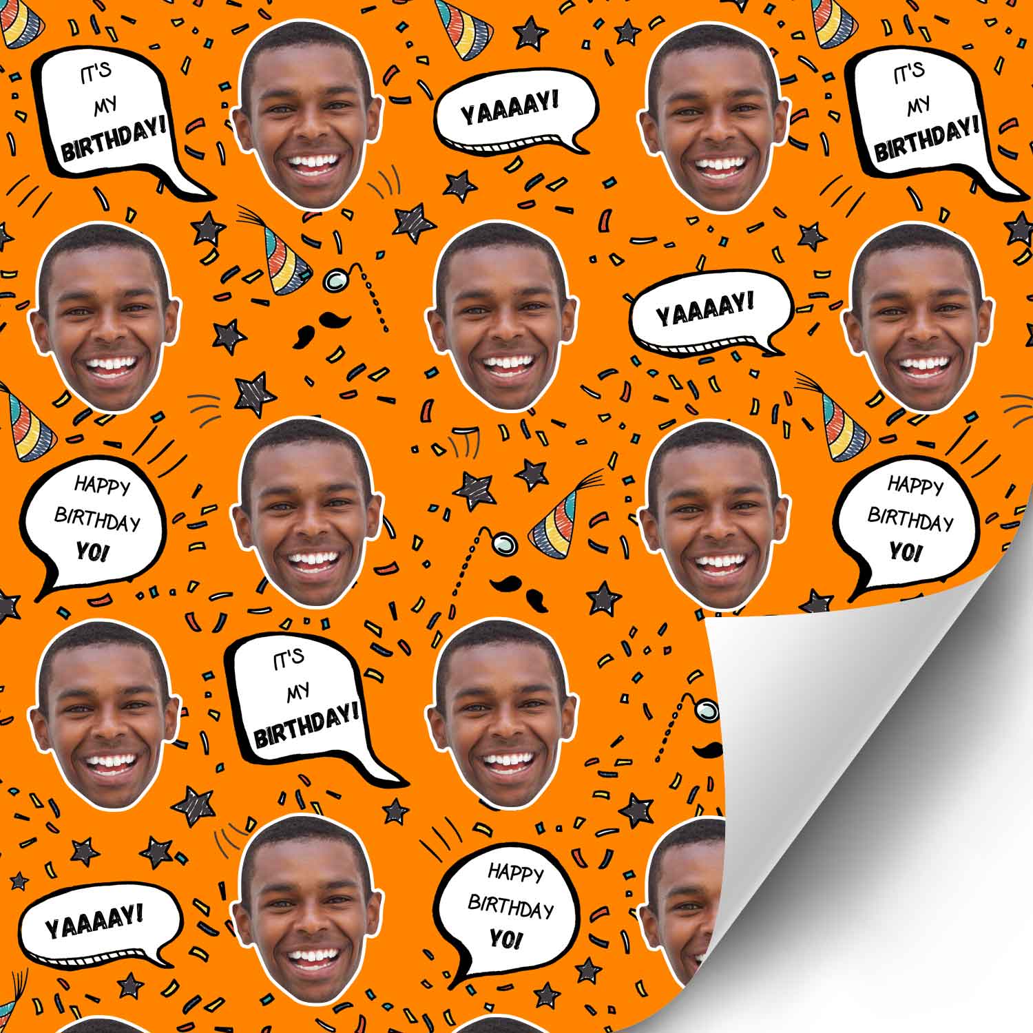 Birthday Speech Bubbles Wrapping Paper