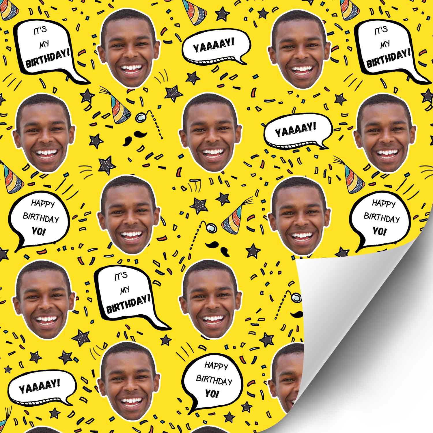 Birthday Speech Bubbles Wrapping Paper