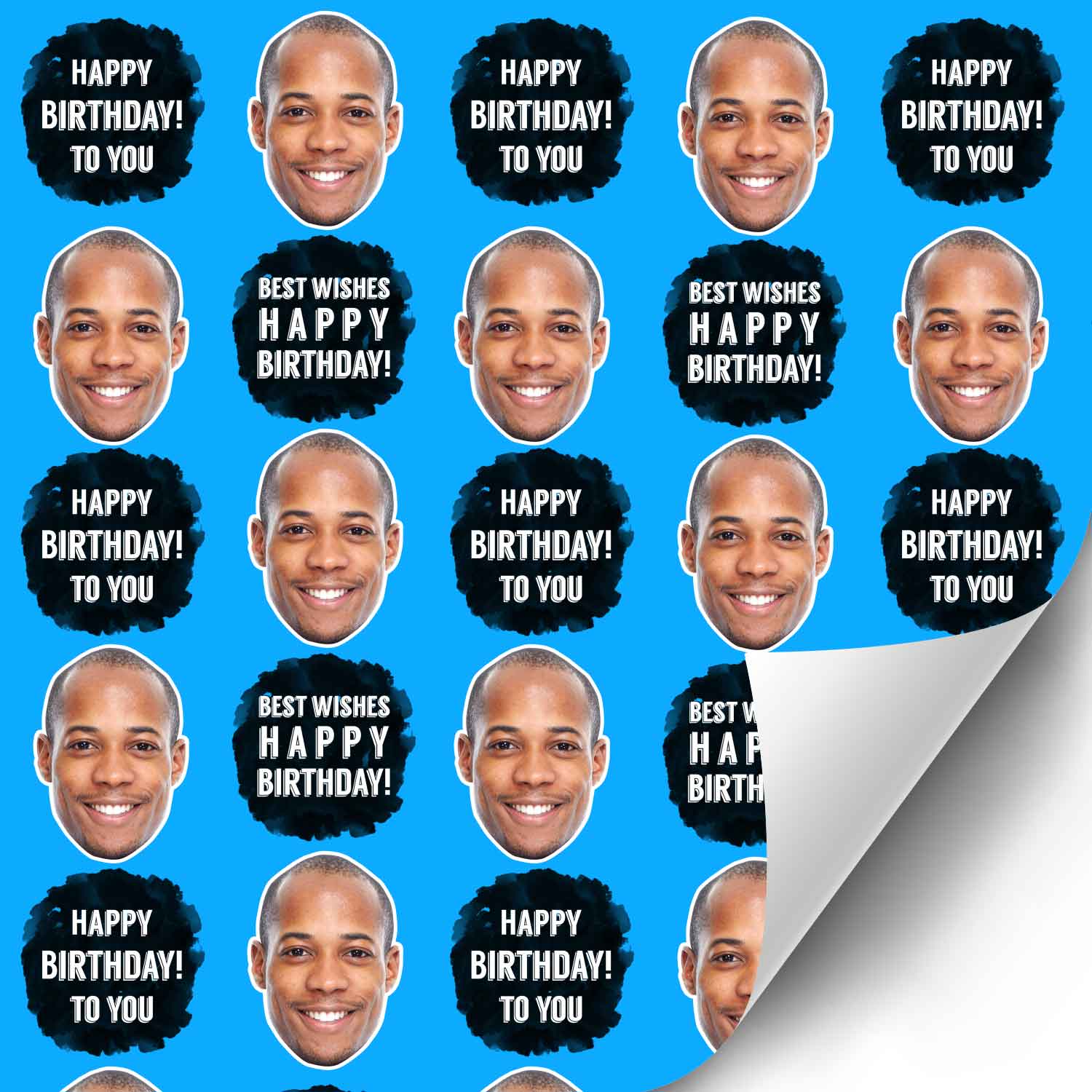 Best Wishes Personalised Birthday Wrapping Paper