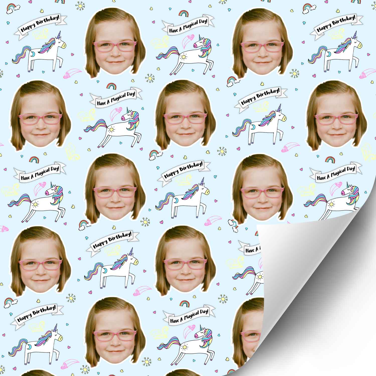 Birthday Unicorn Wrapping Paper