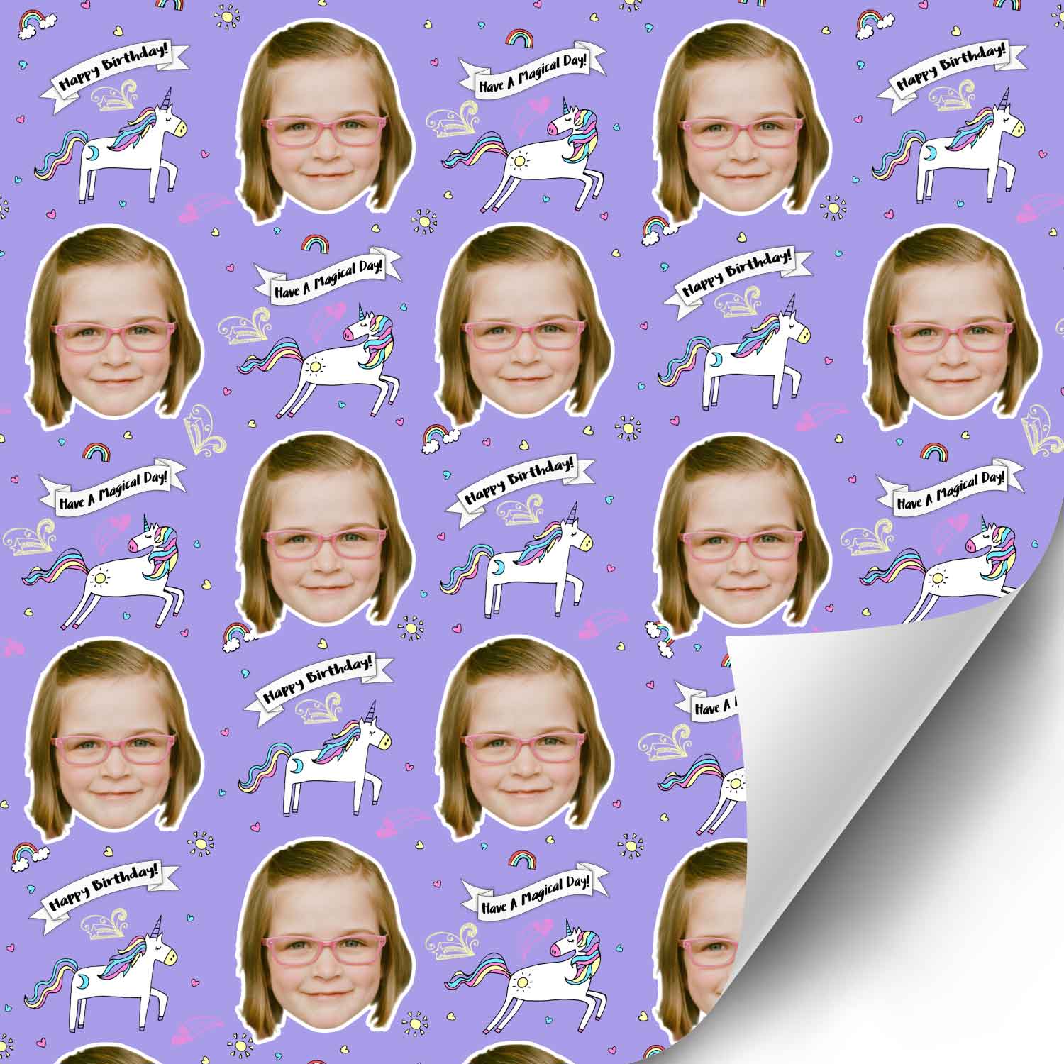Birthday Unicorn Wrapping Paper