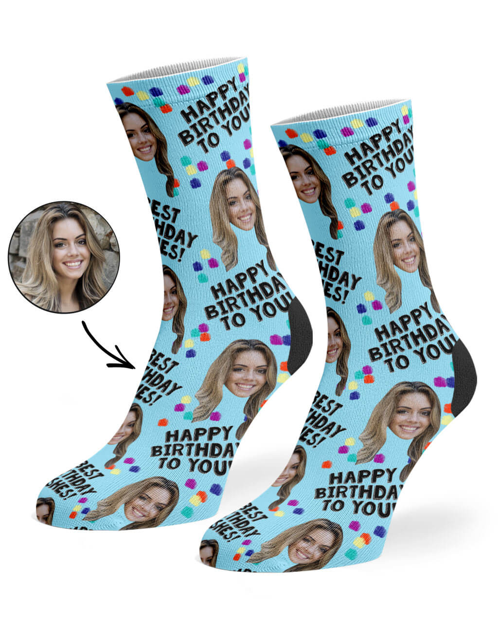 Birthday Party Photo Socks