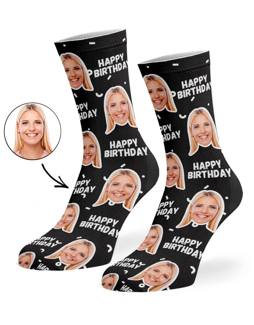 Custom Happy Birthday Socks