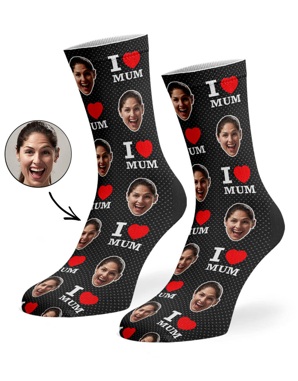 I Love Mum Socks Gift
