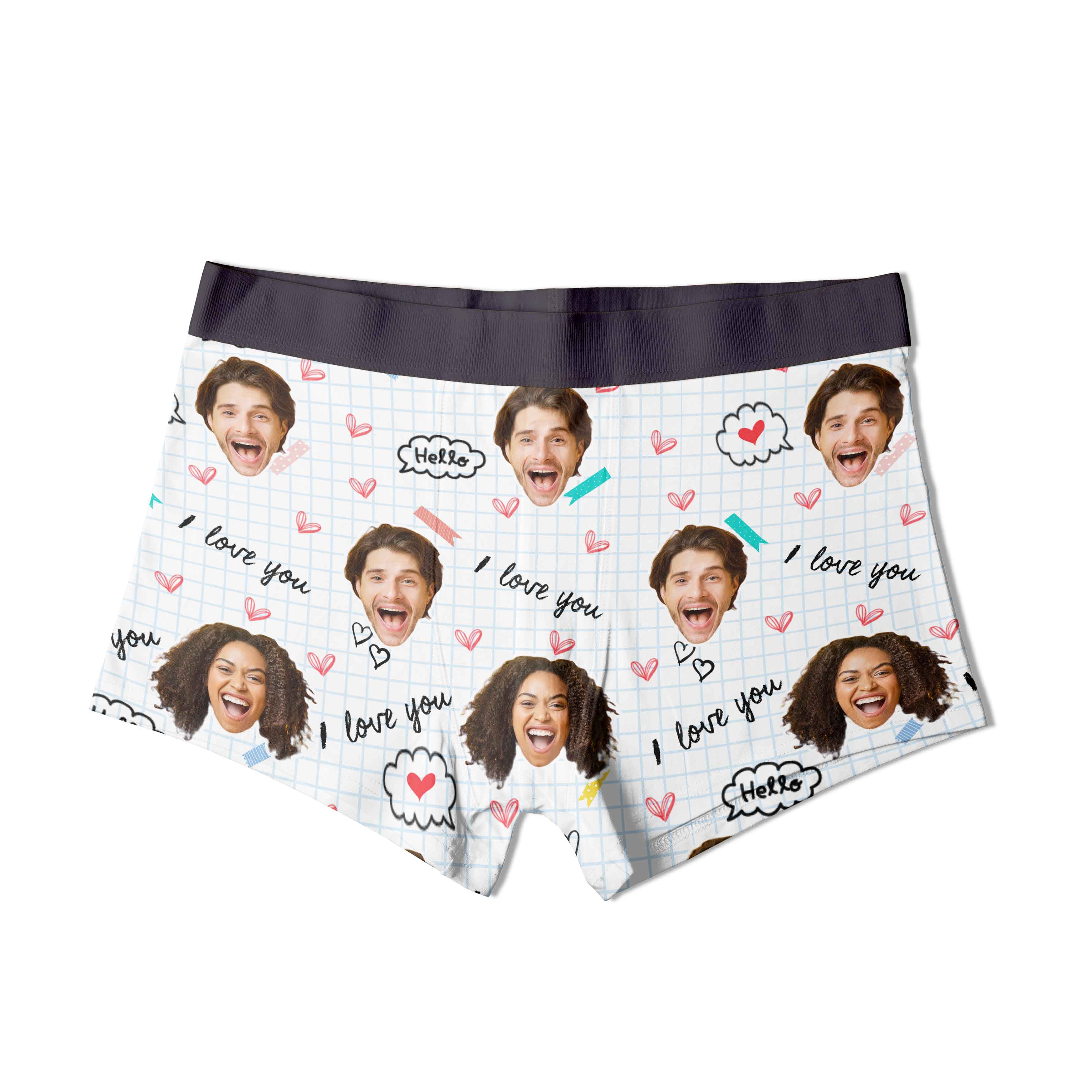 I Love You Personalised Boxers