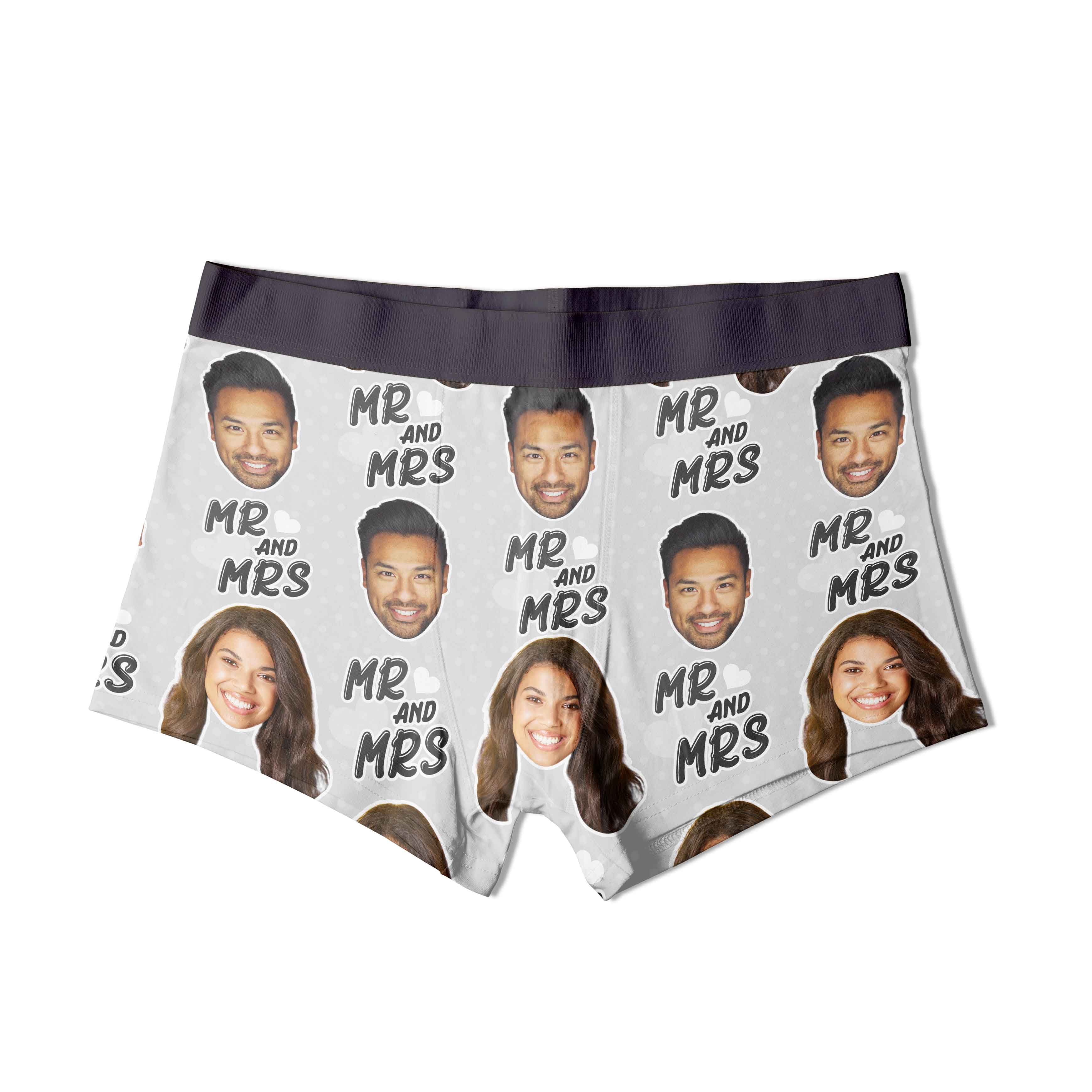 Mr & Mrs Personalised Boxers