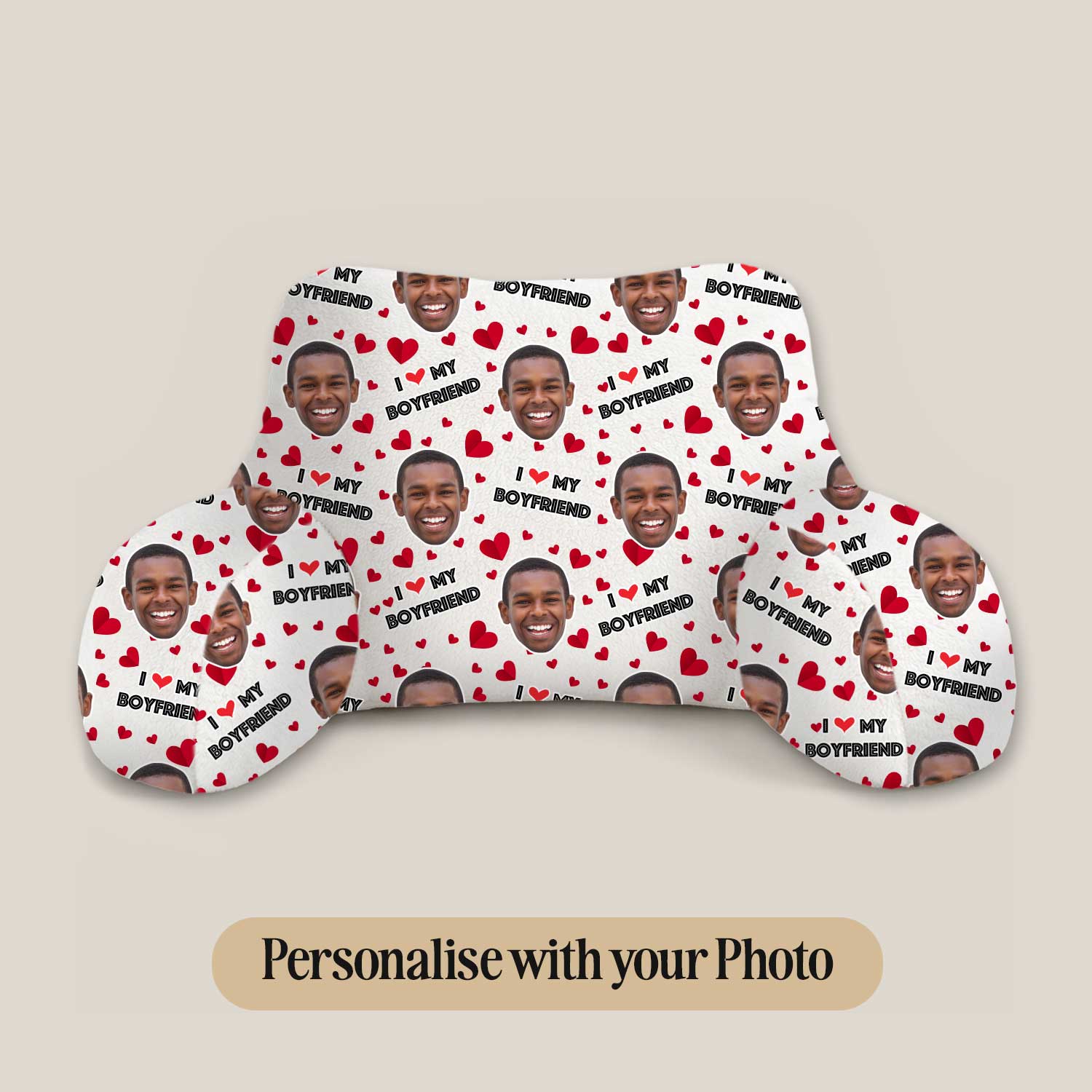 Personalised I Love My Boyfriend Cuddle Cushion