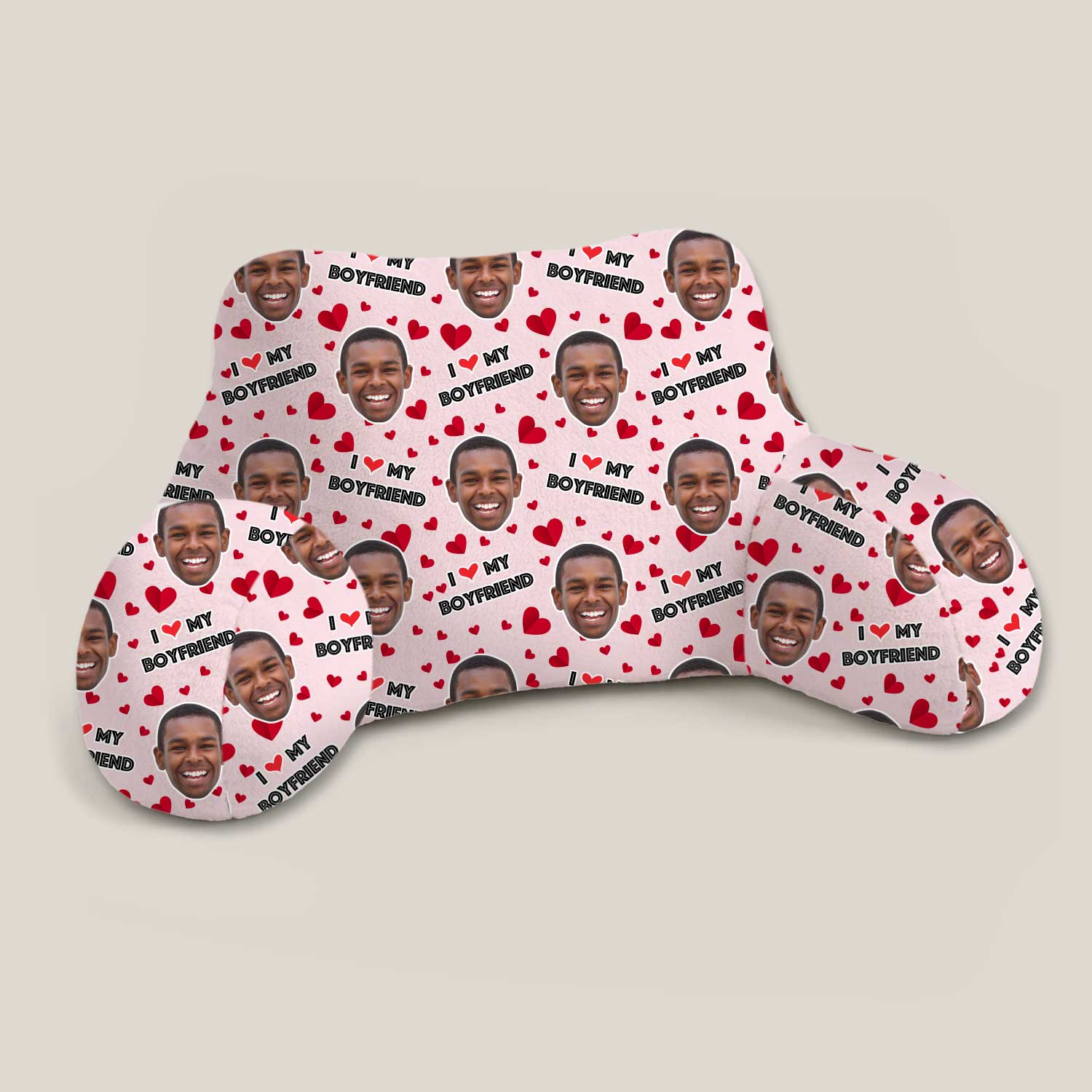 Personalised I Love My Boyfriend Cuddle Cushion