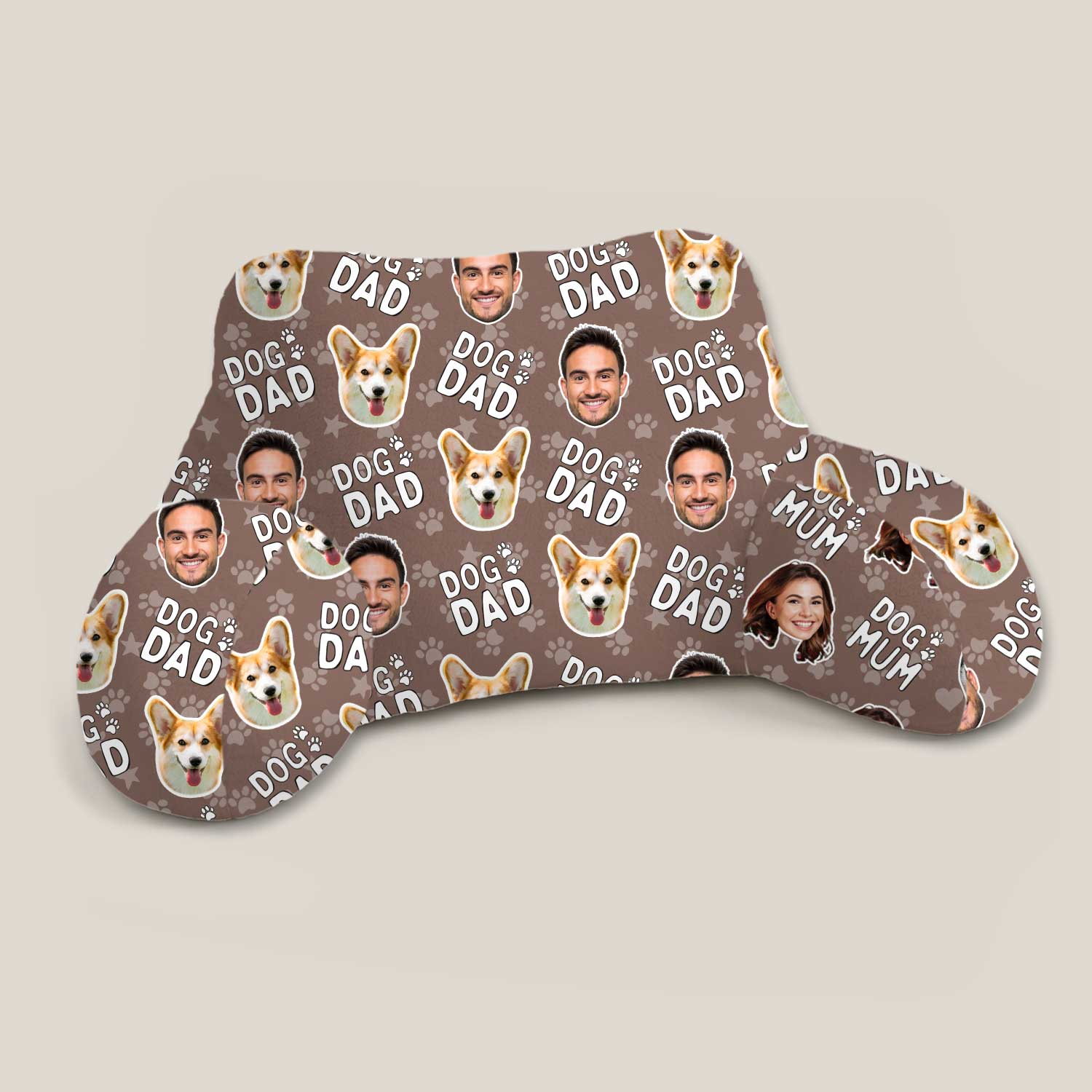 Personalised Dog Dad Cuddle Cushion