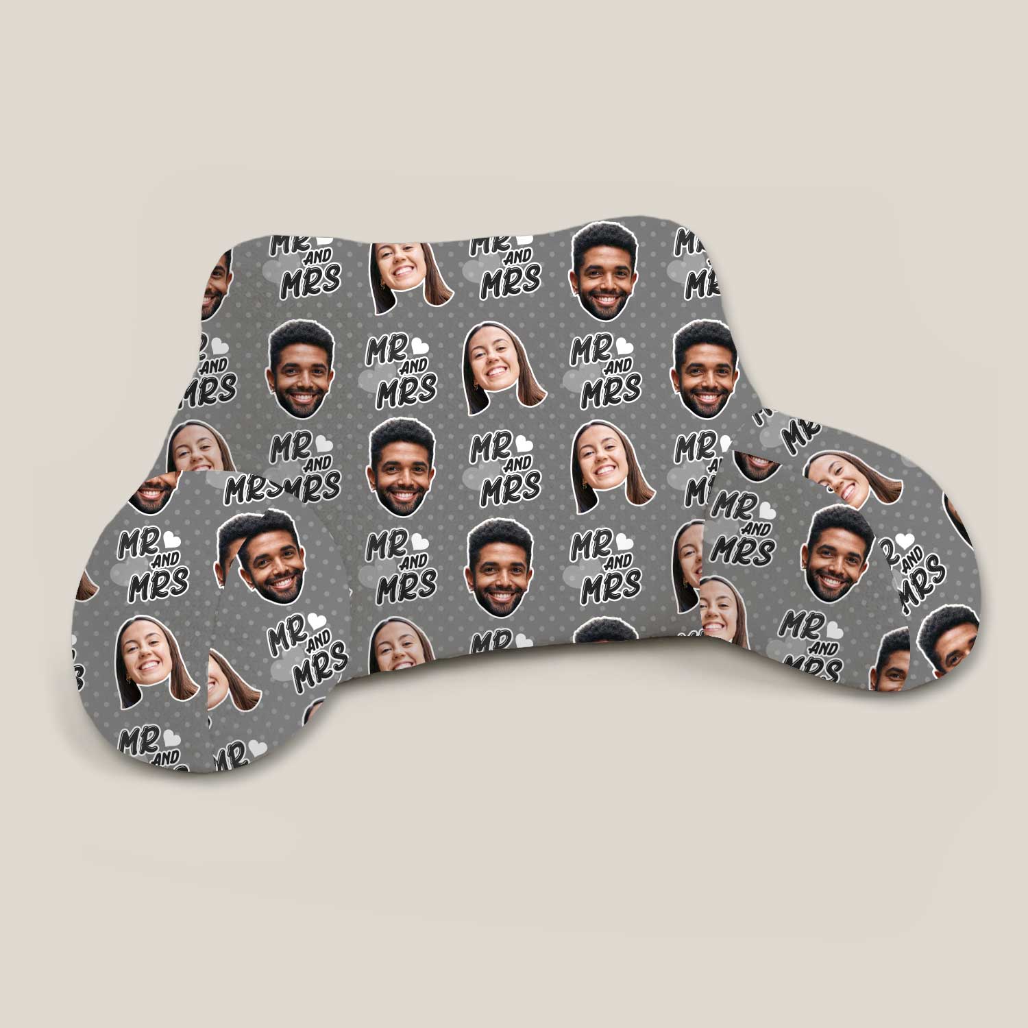 Personalised Mr & Mrs Cuddle Cushion