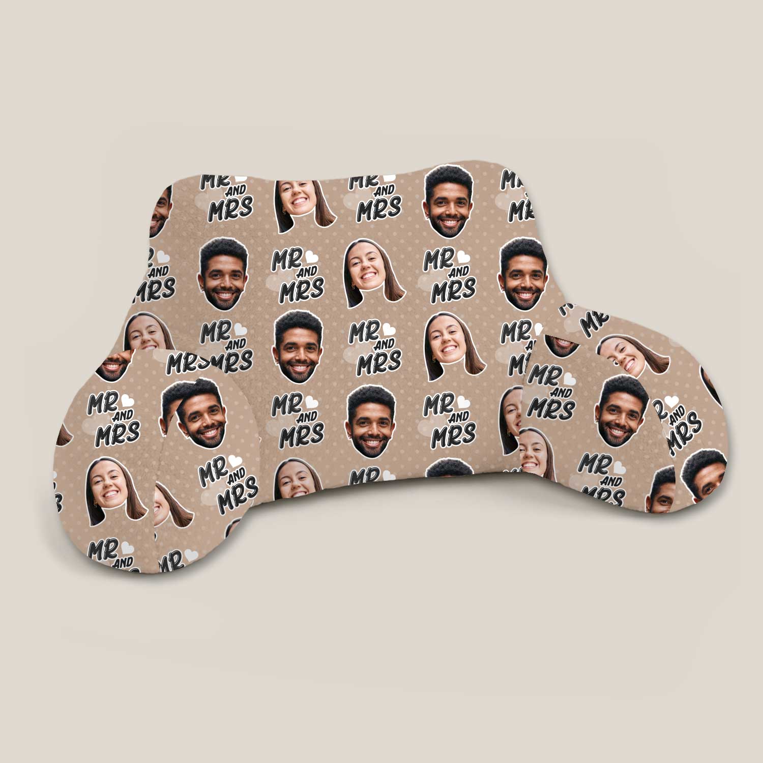 Personalised Mr & Mrs Cuddle Cushion