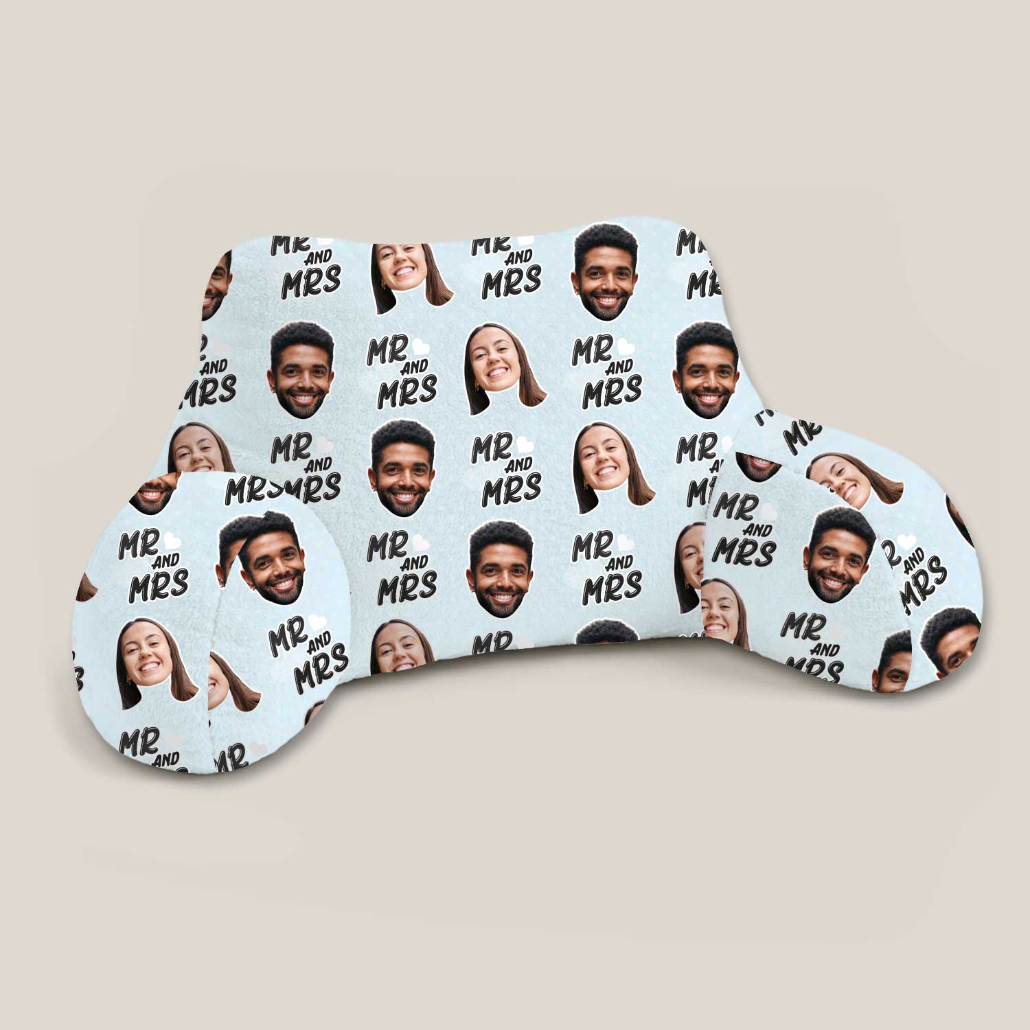 Personalised Mr & Mrs Cuddle Cushion