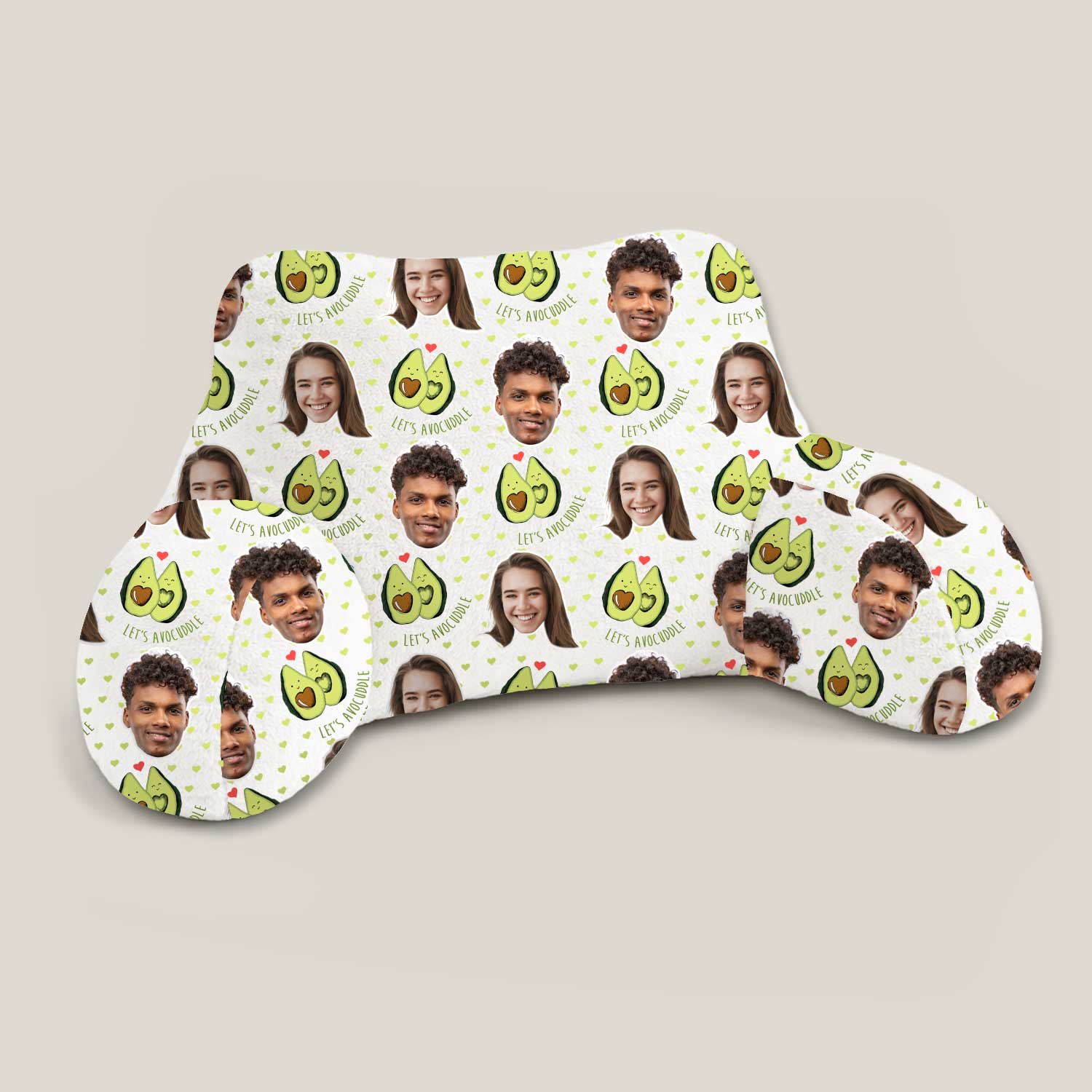 Personalised Let's Avocuddle Cuddle Cushion